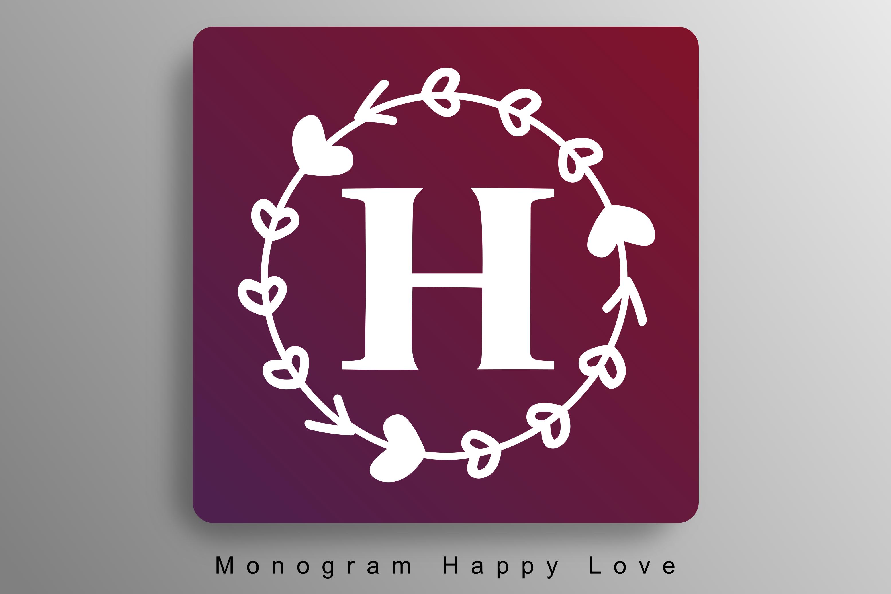 Monogram Happy Love Font
