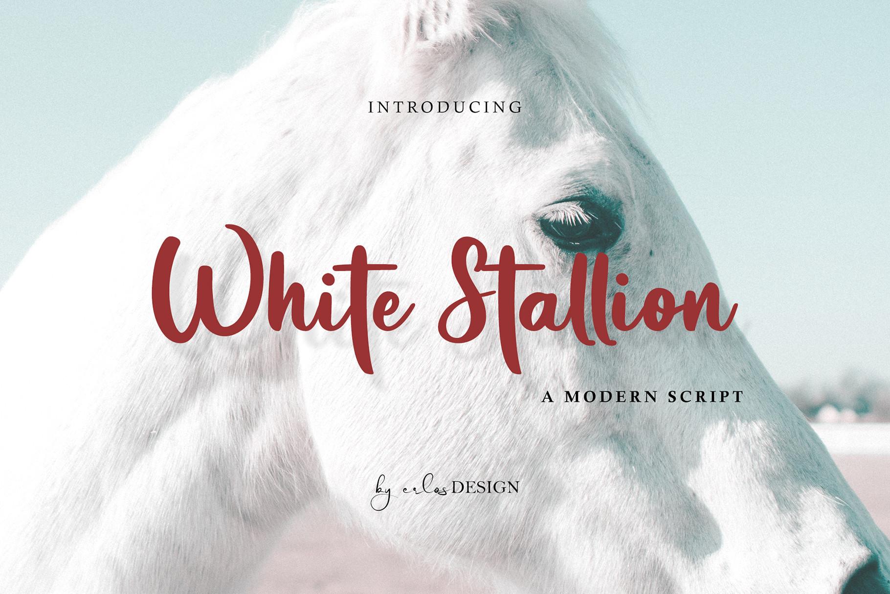 White Stallion Font