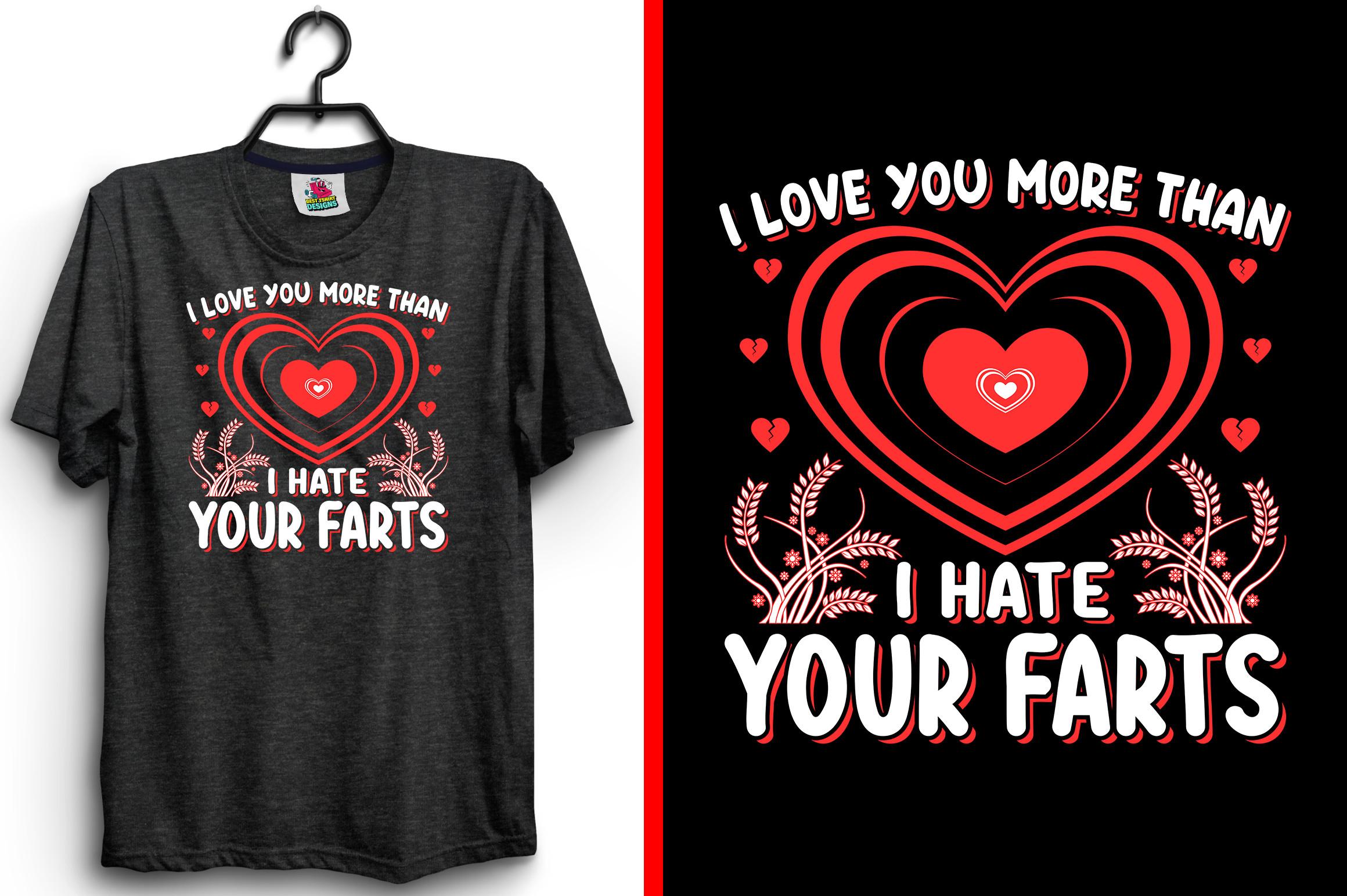I Love Valentine's Day T-Shirt Design