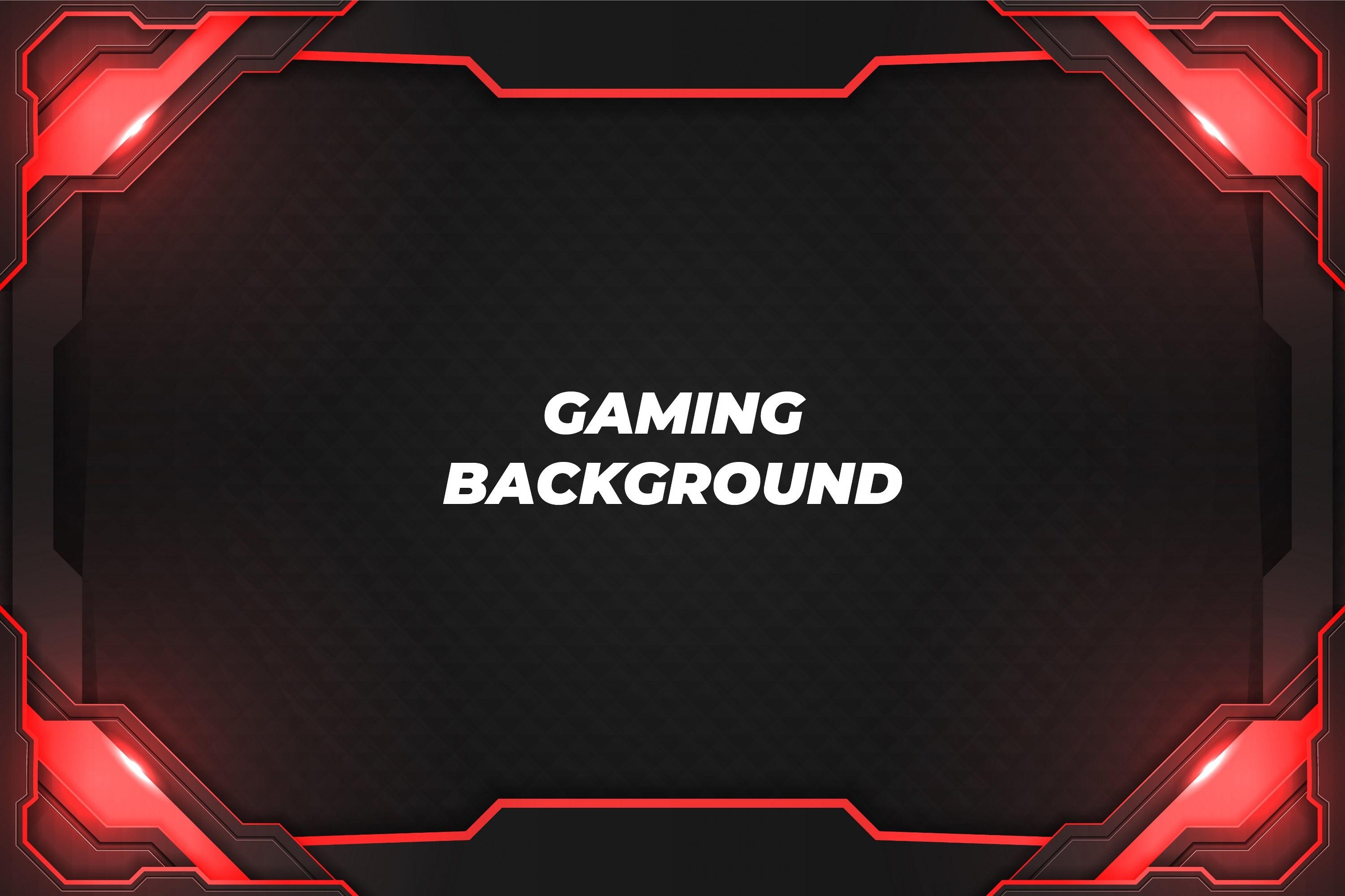 Gaming Background Black and Red