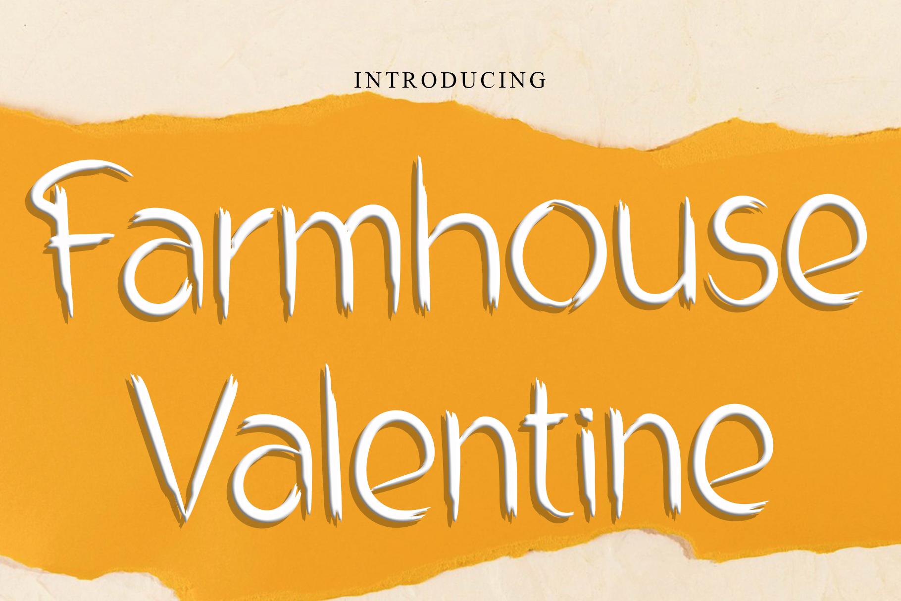 Farmhouse Valentine Font