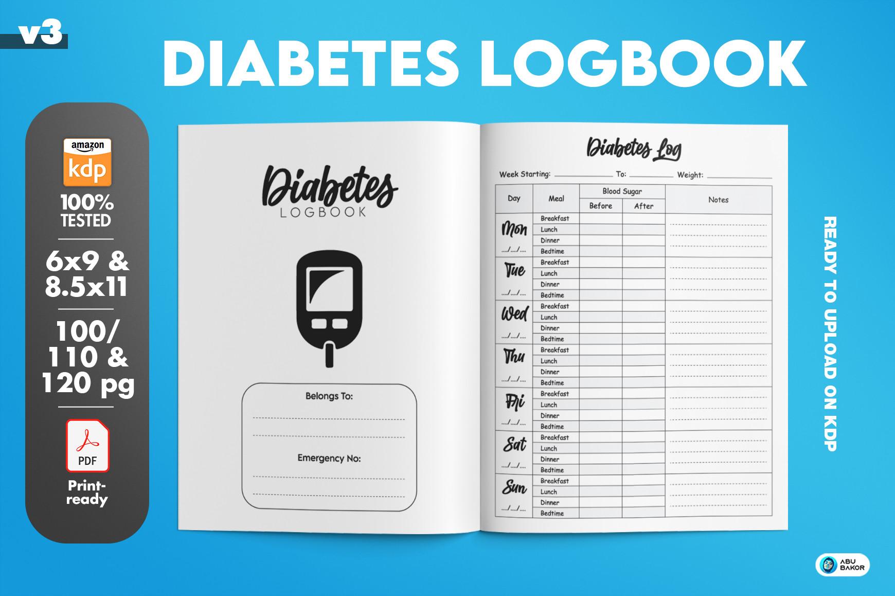 Diabetes Log Book | KDP Interior
