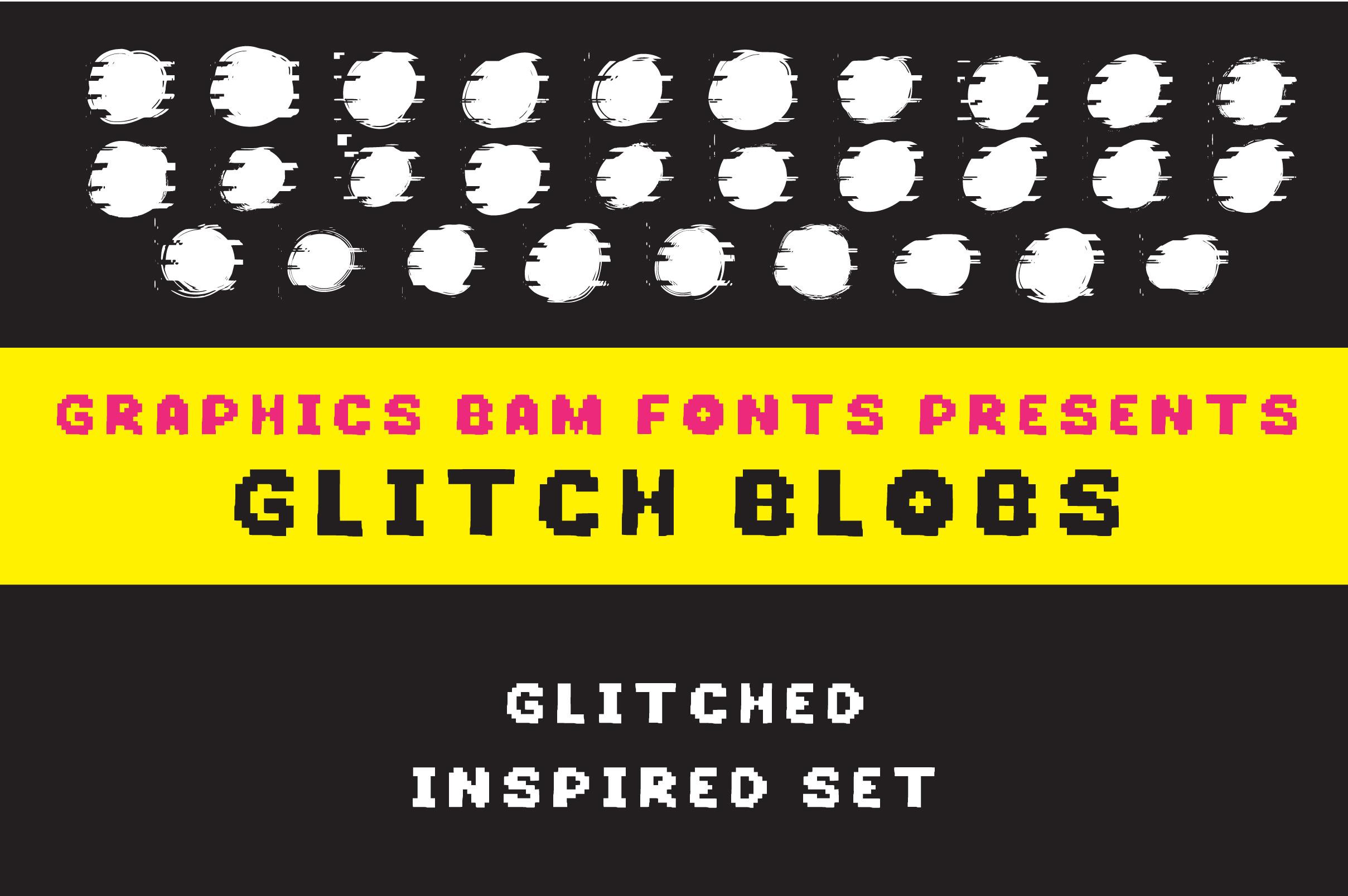 Glitch Blobs Font