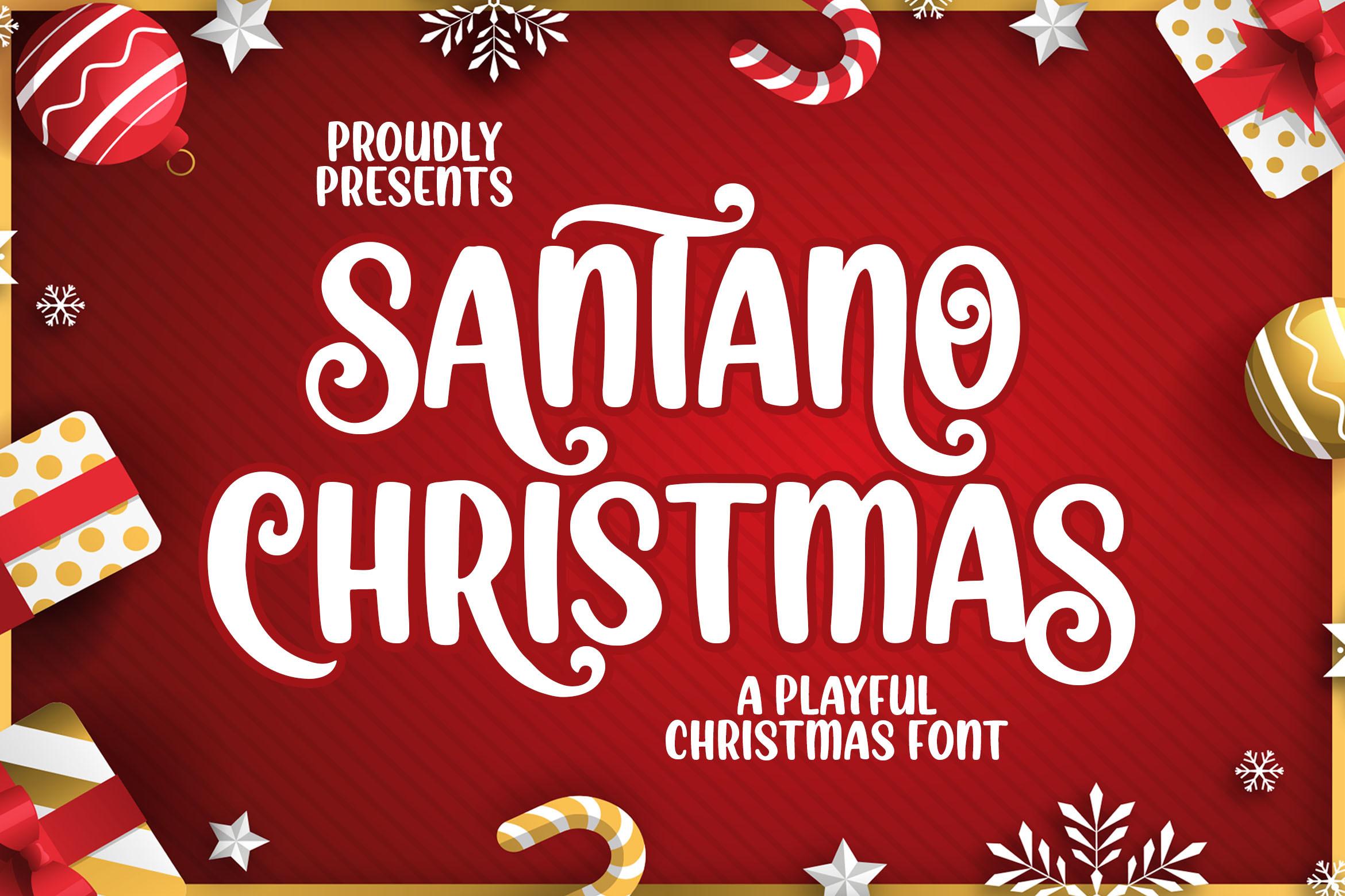 Santano Christmas Font