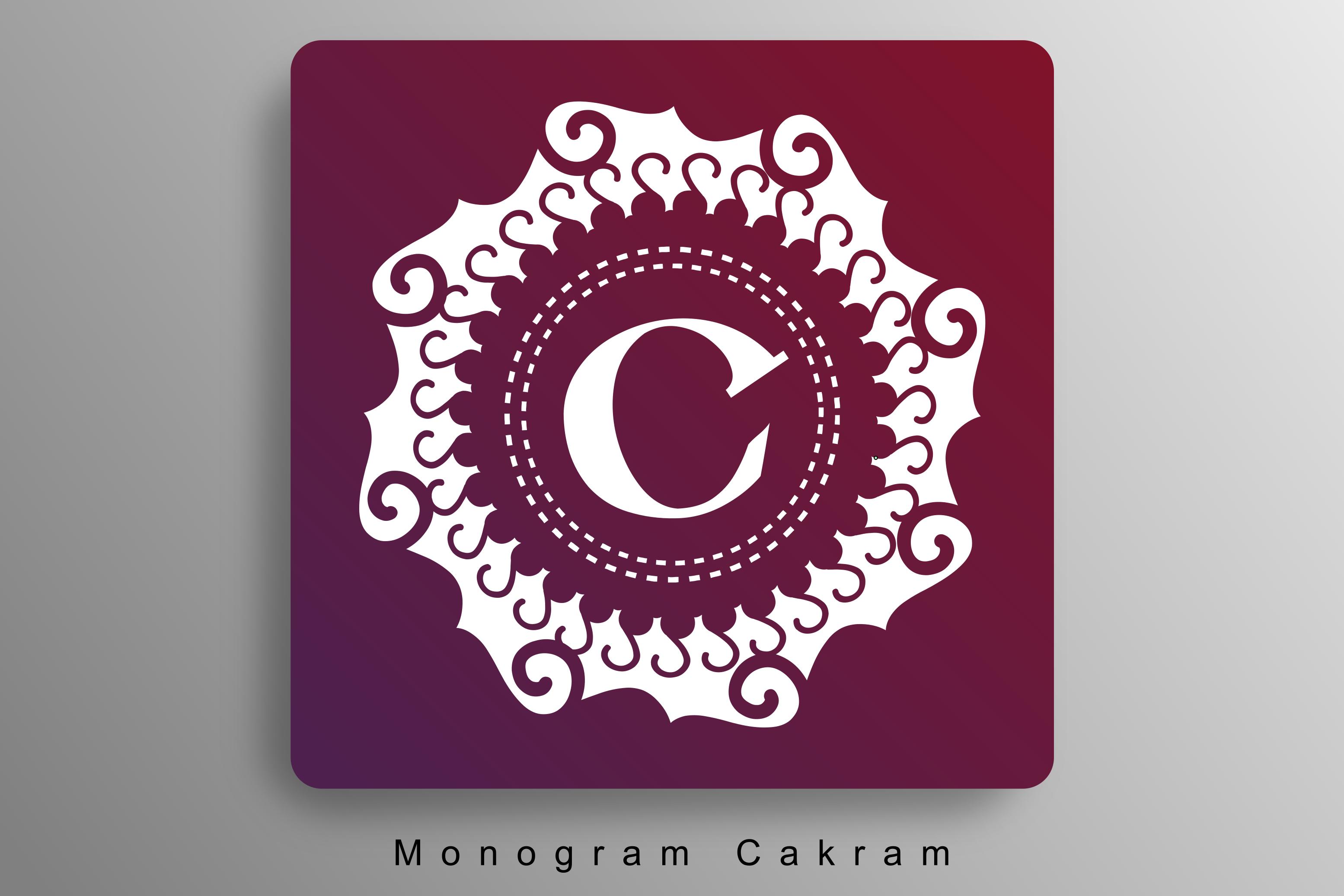 Monogram Cakram Font