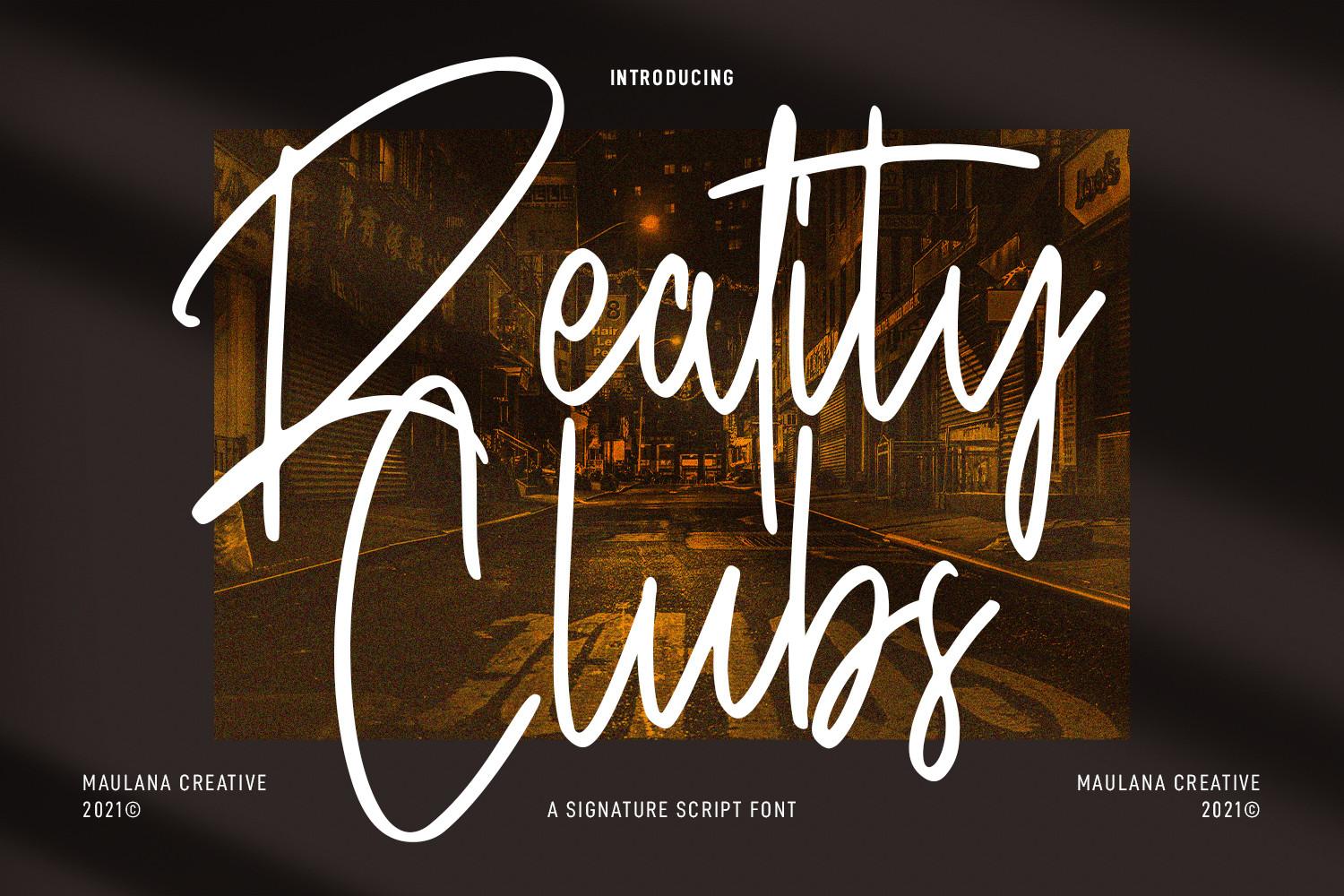 Reality Clubs Font