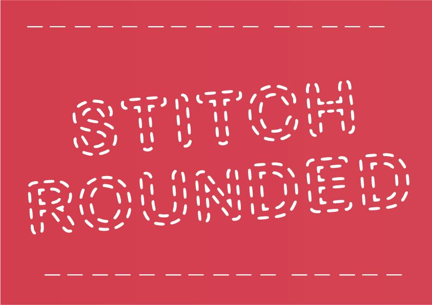 Stitch Rounded Font