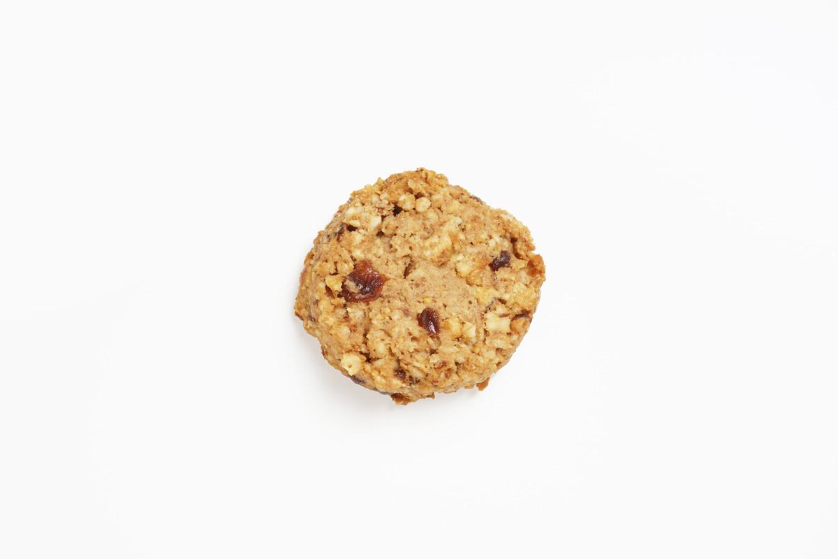 Oatmeal Cookie or Oat Biscuit with Raisins and Nuts