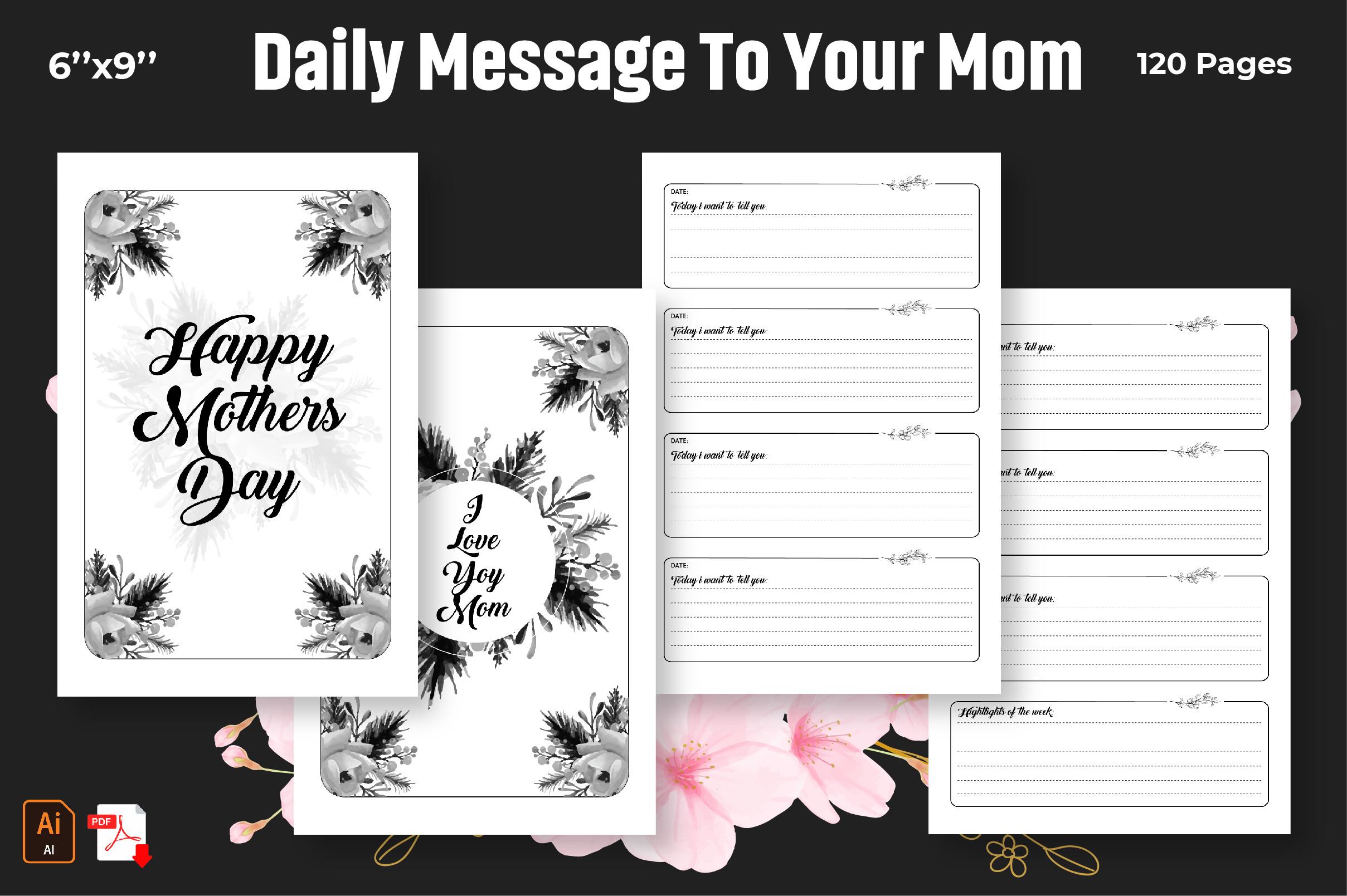 Daily Message to Your Mom - KDP Interior