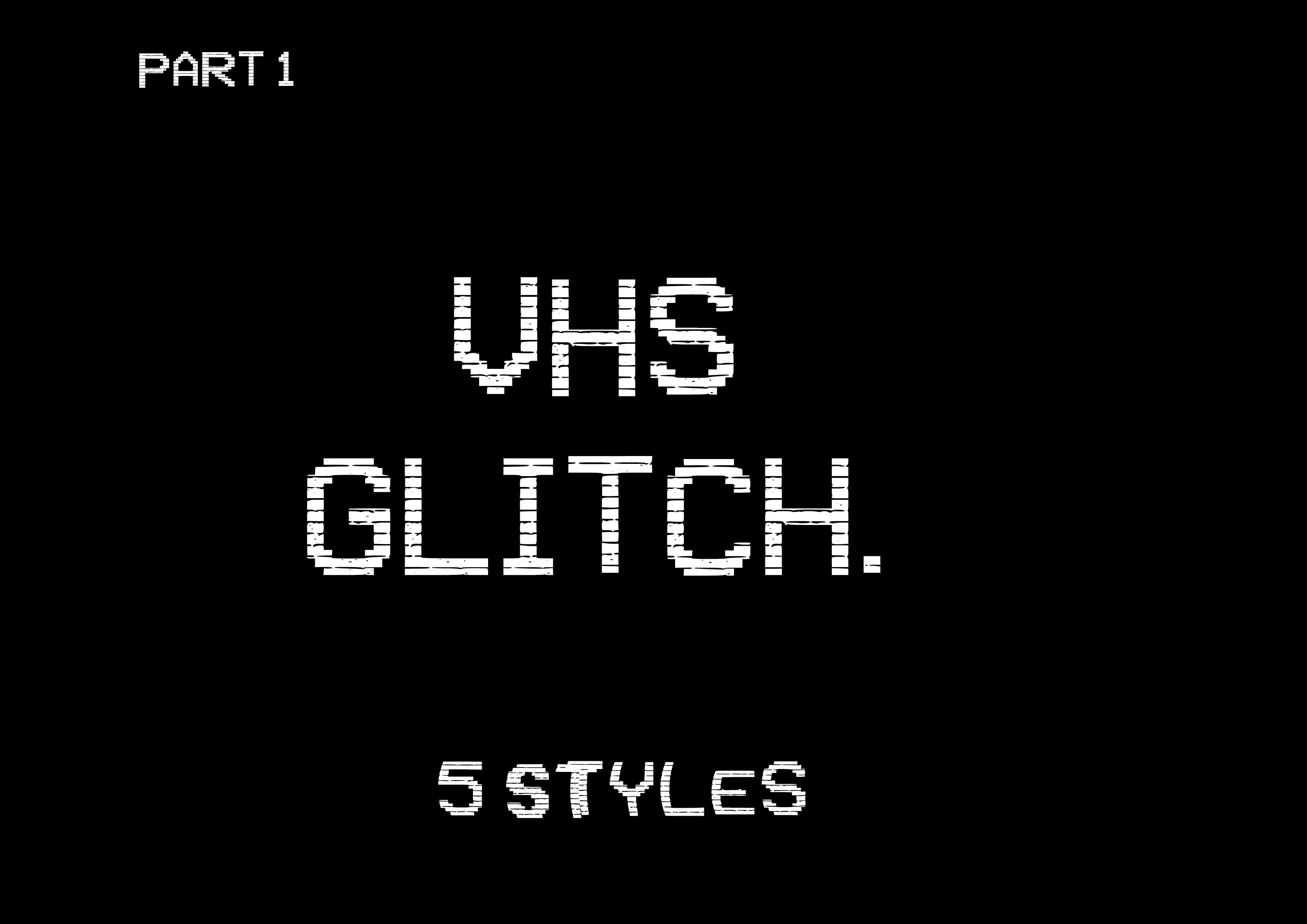 VHS Glitch Font