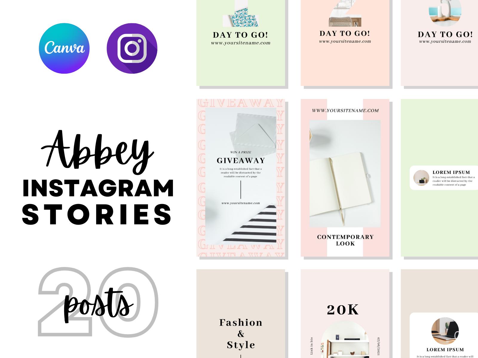 Abbey Instagram Story Templates