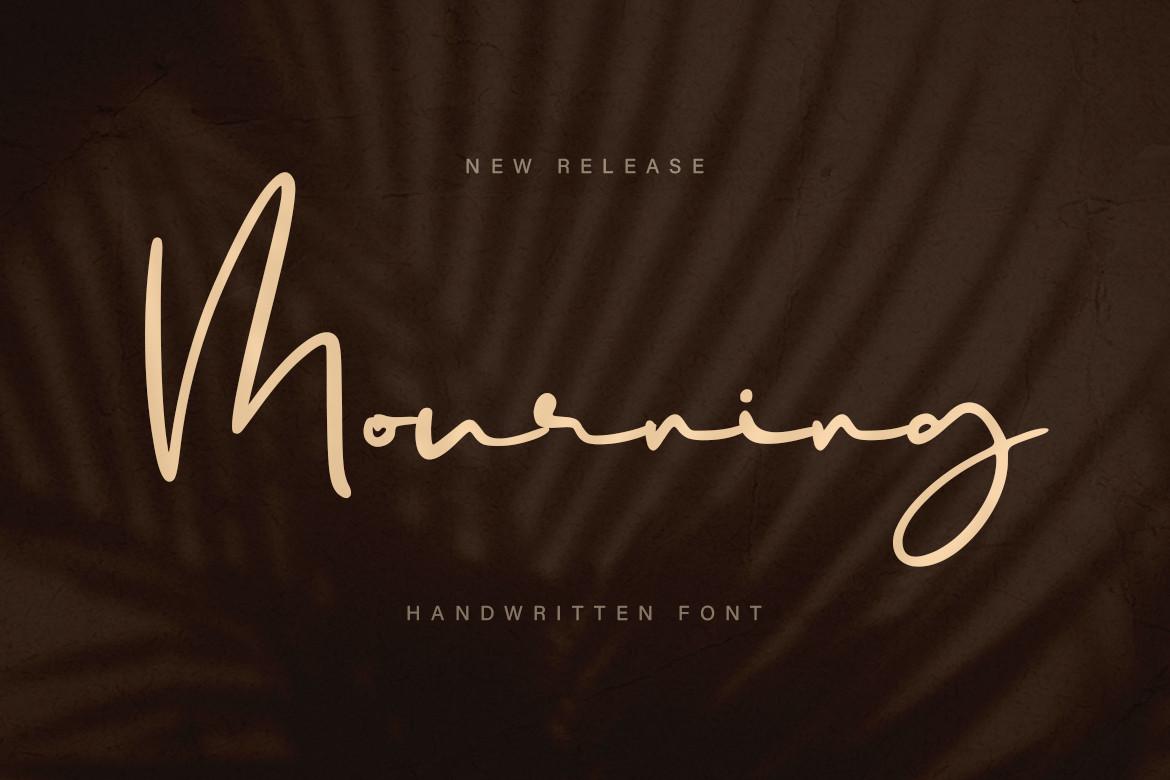 Mourning Font