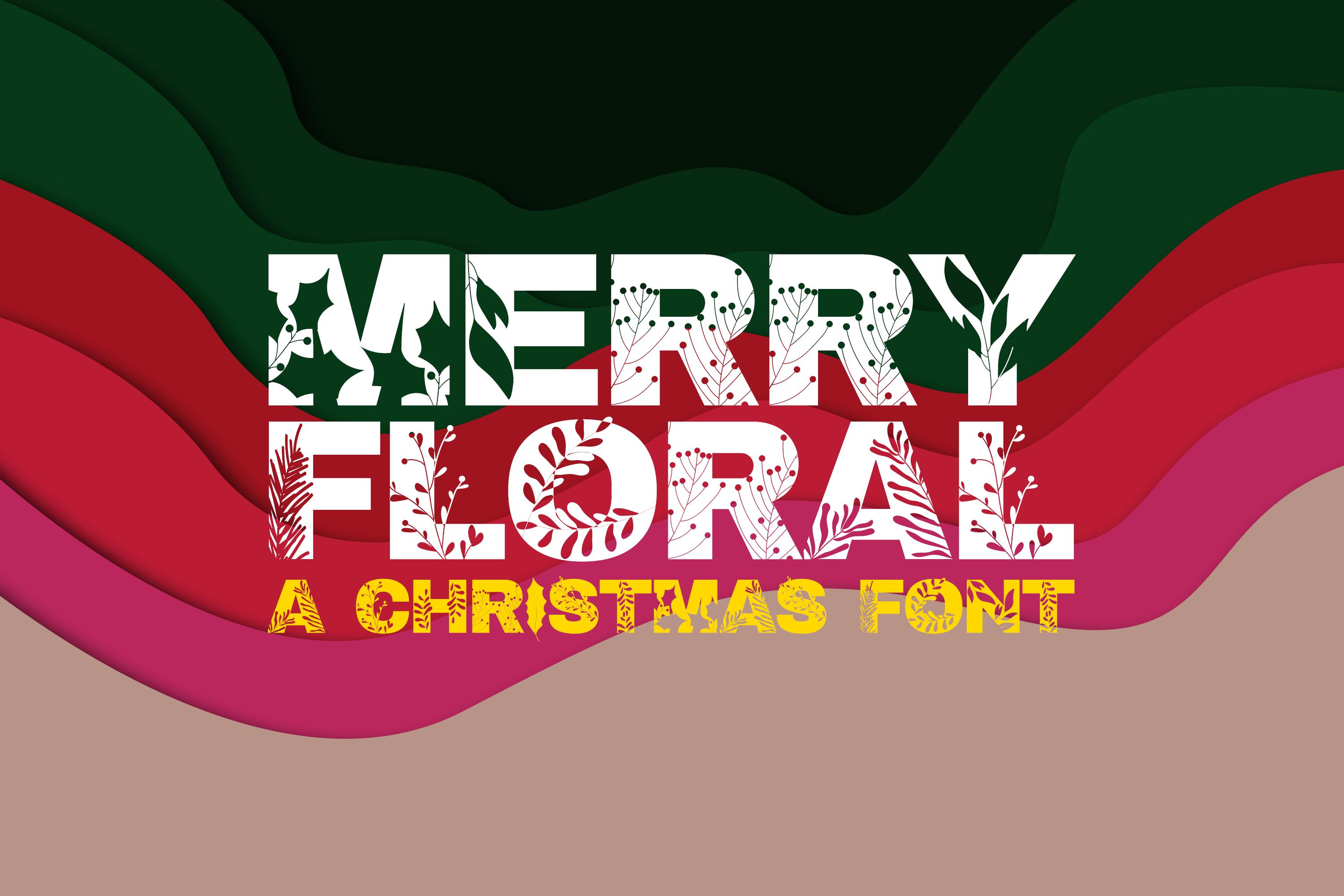 Merry Floral Font