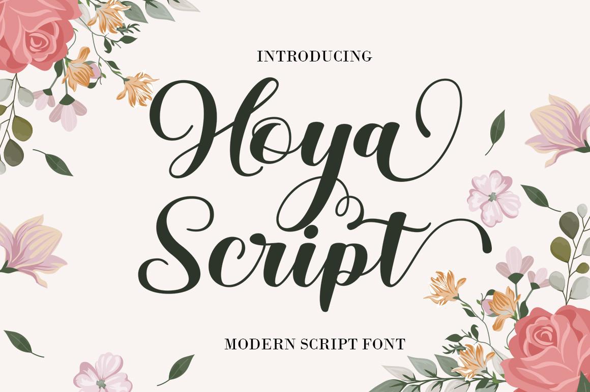 Hoya Script Font