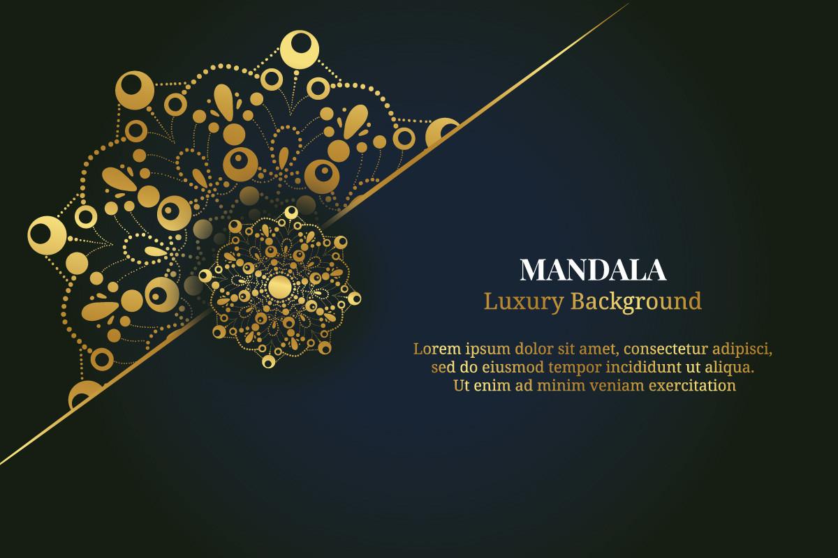 Luxury Background Golden Mandala