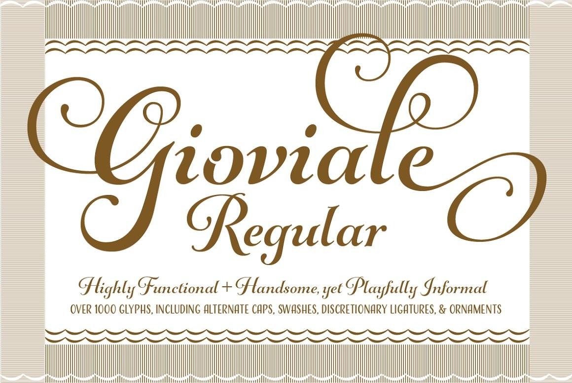 Gioviale Family Font