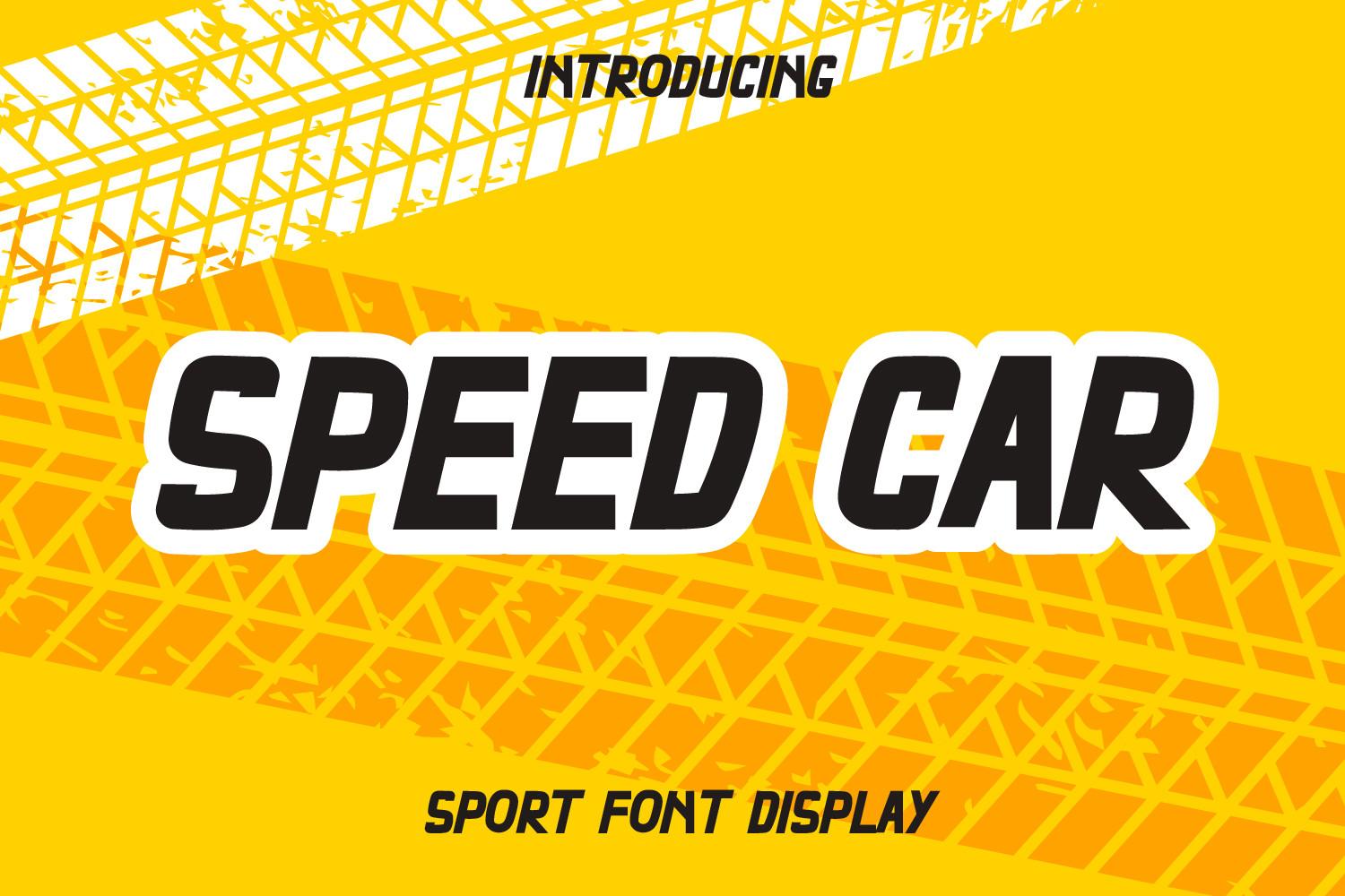 Speed Car Font