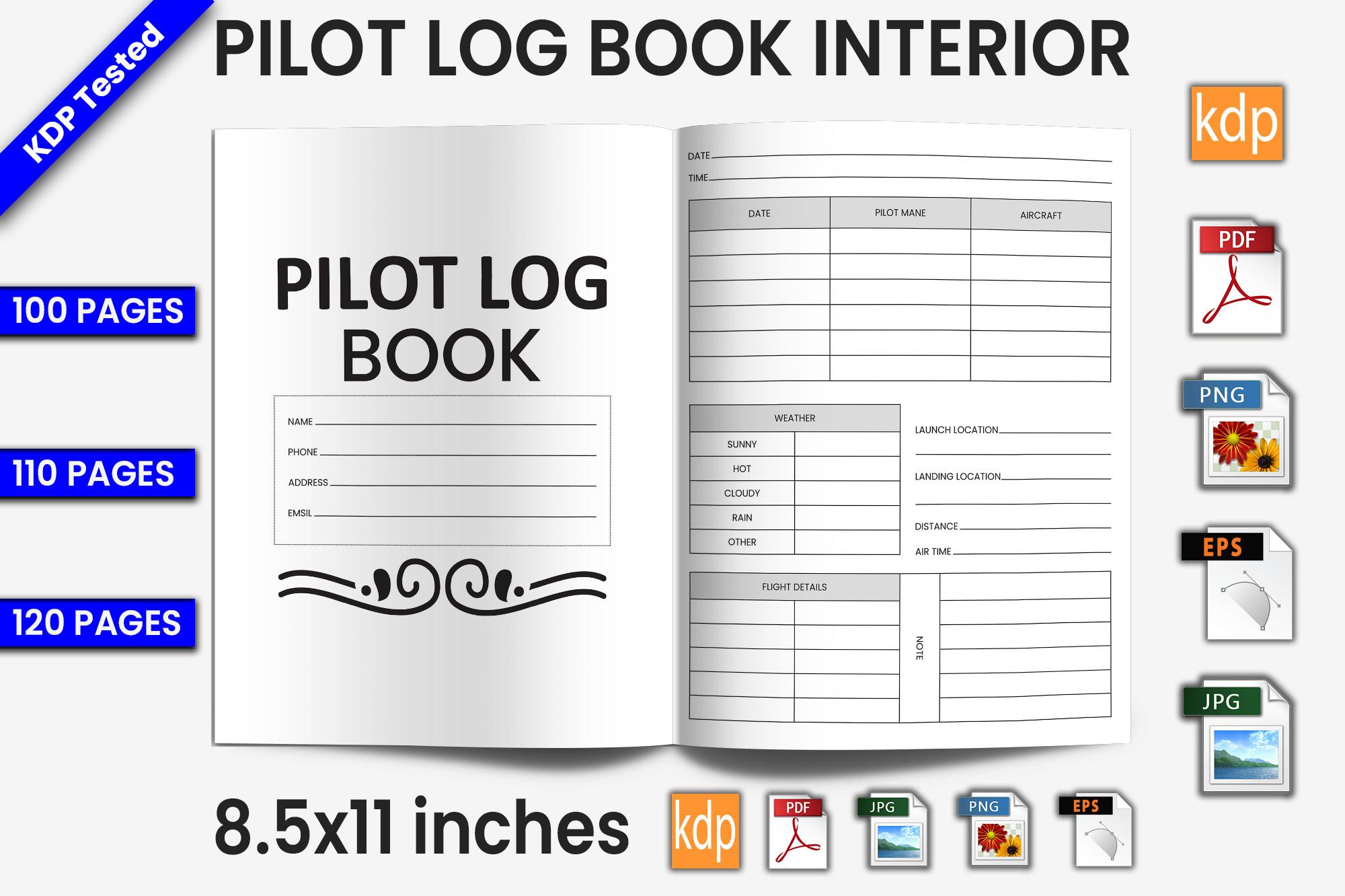 Pilot Log Book | KDP Interior