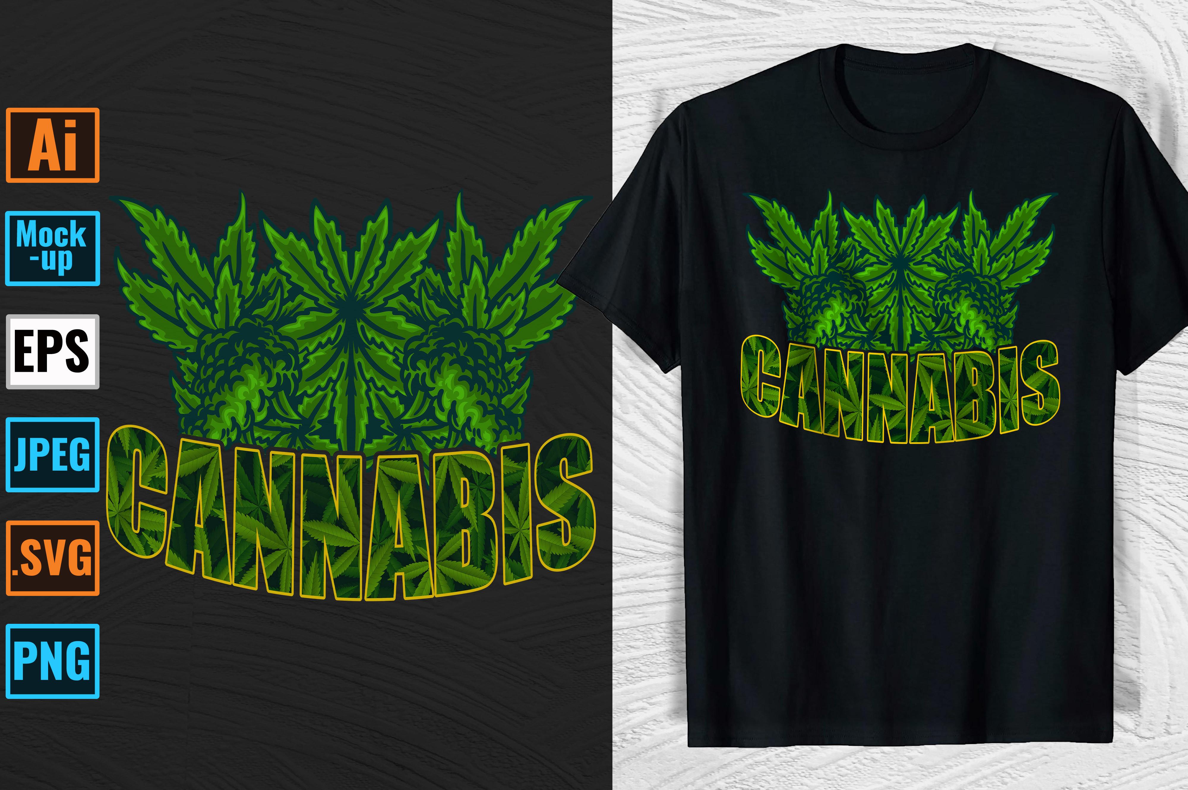 Cannabis Weed T-shirt and Mug Design  51
