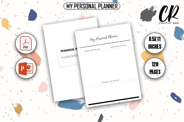 Free My Personal Planner - KDP Interior
