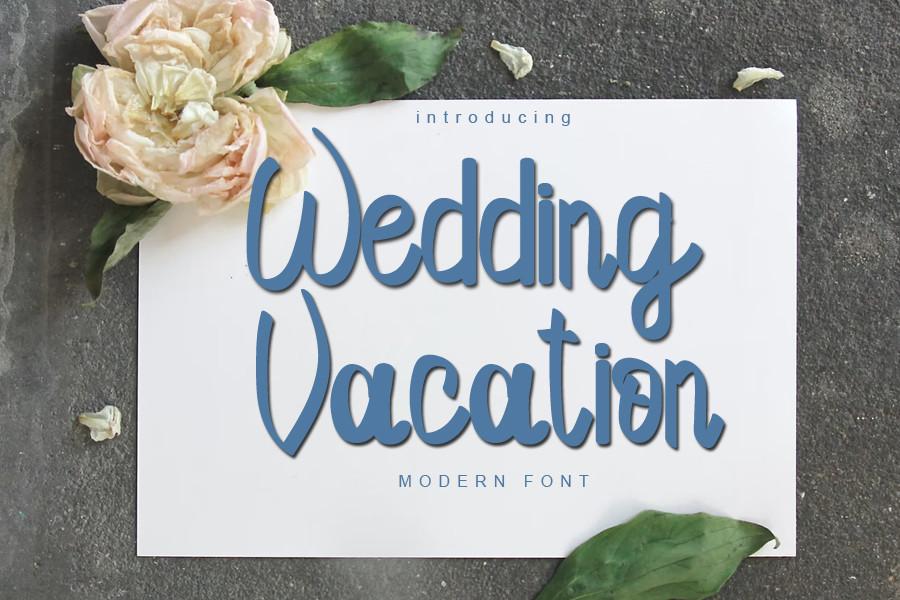 Wedding Vacation Font
