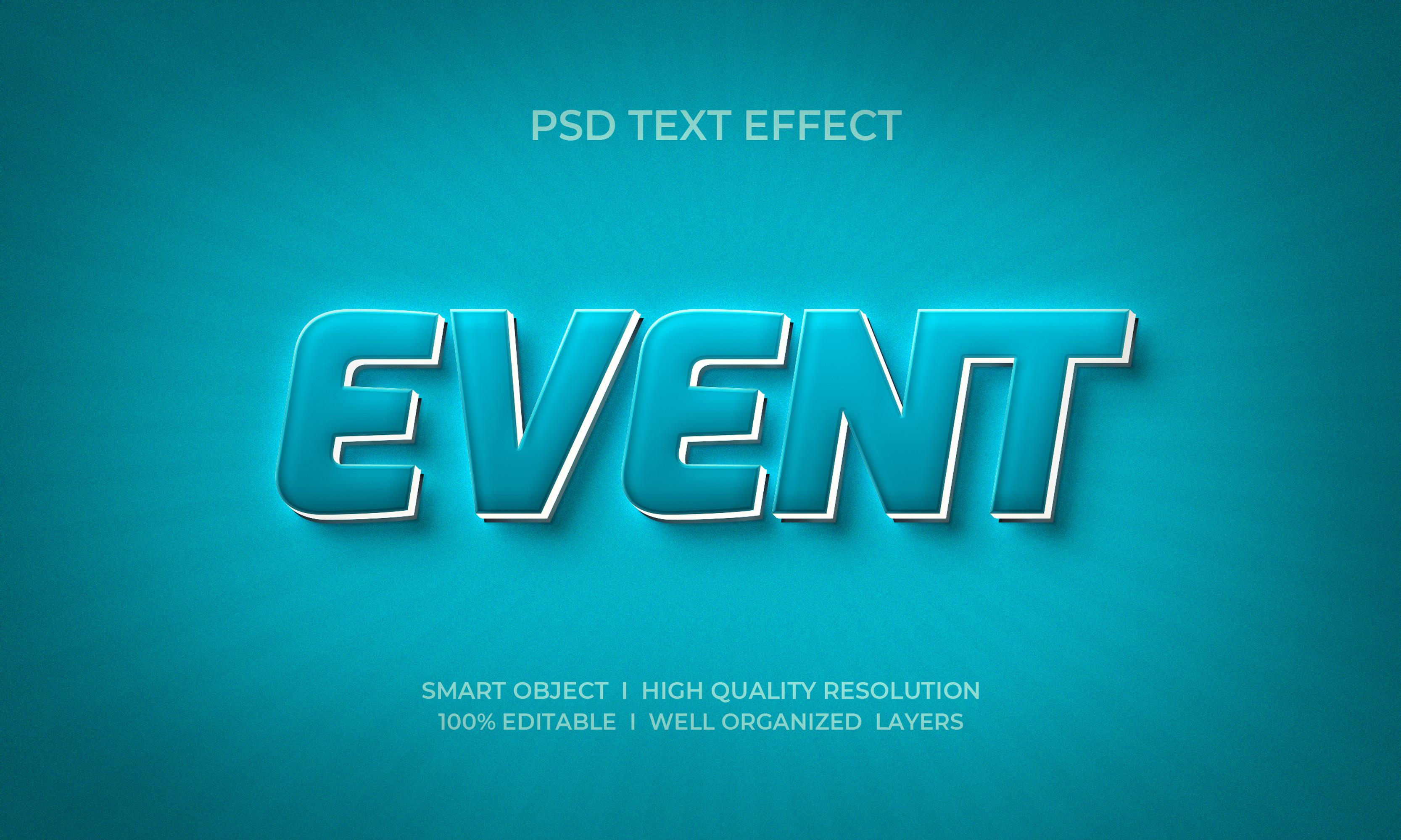 Event 3d Text Effect Template