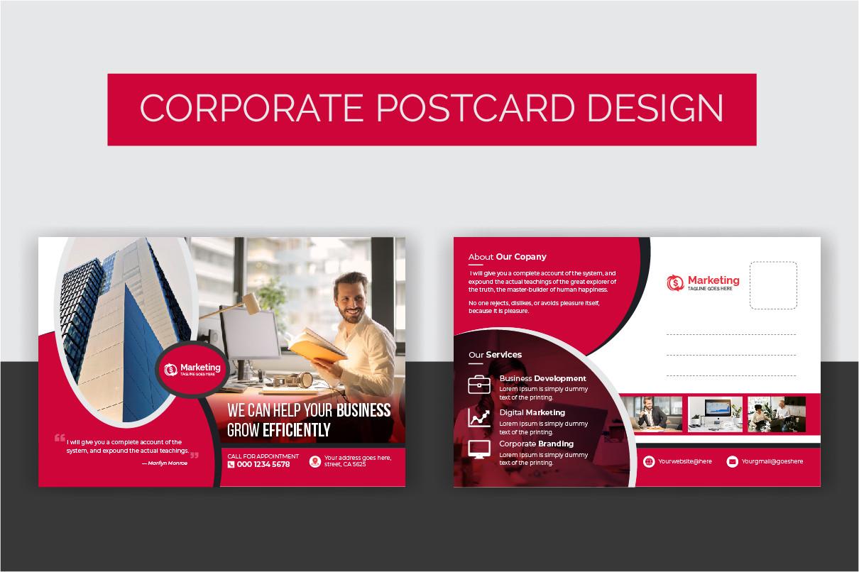 Corporate Postcard Design Template