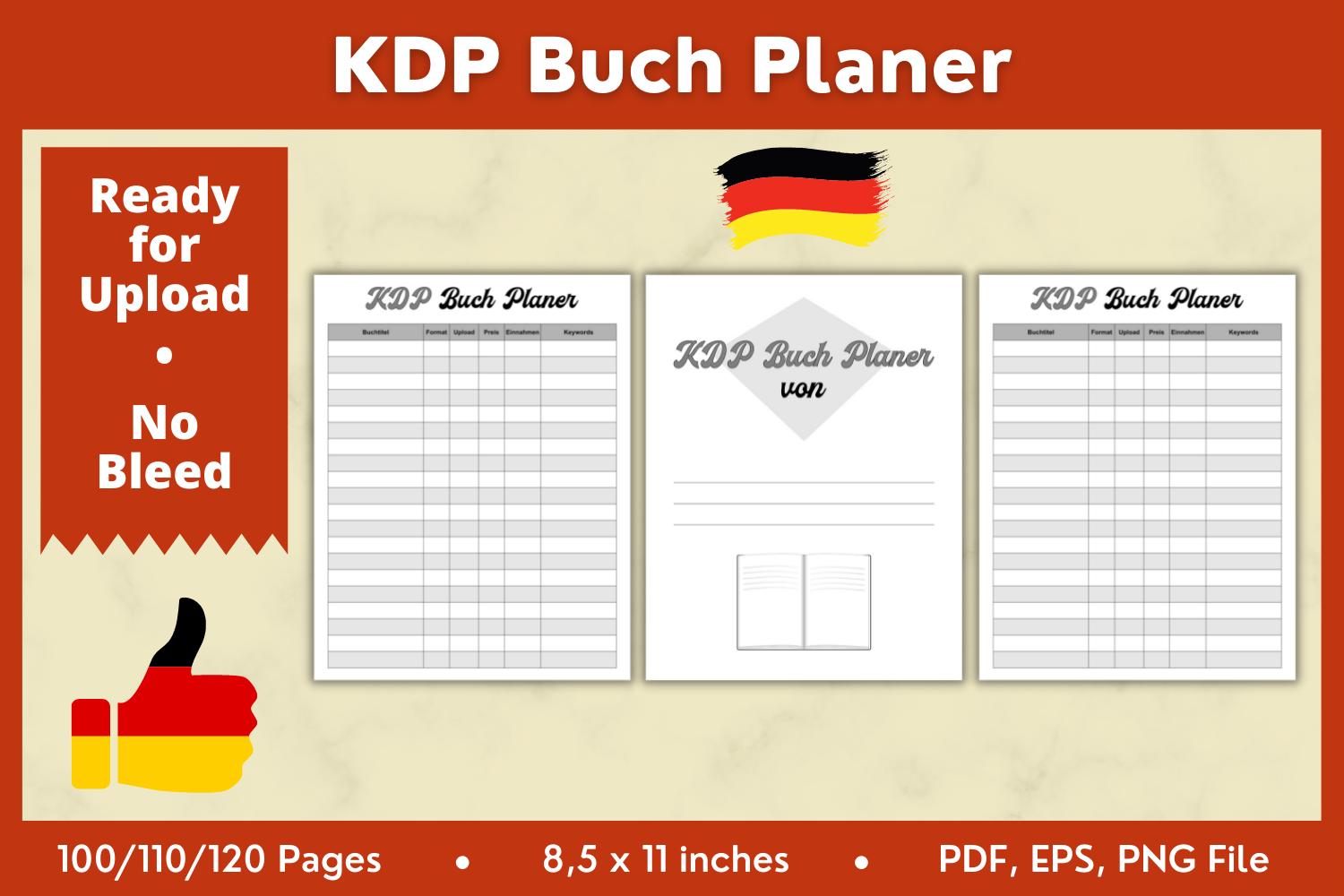 KDP Book Planner German KDP Interior