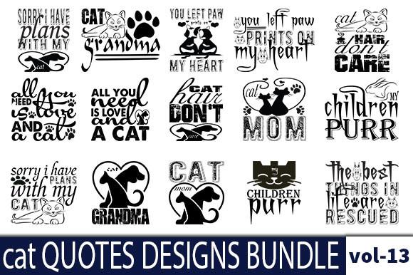 50 Cat Quotes Designs Bundle