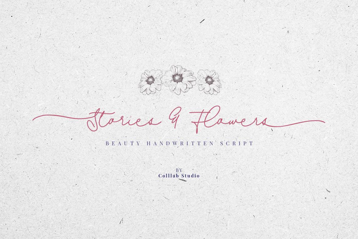 Stories and Flowers Font
