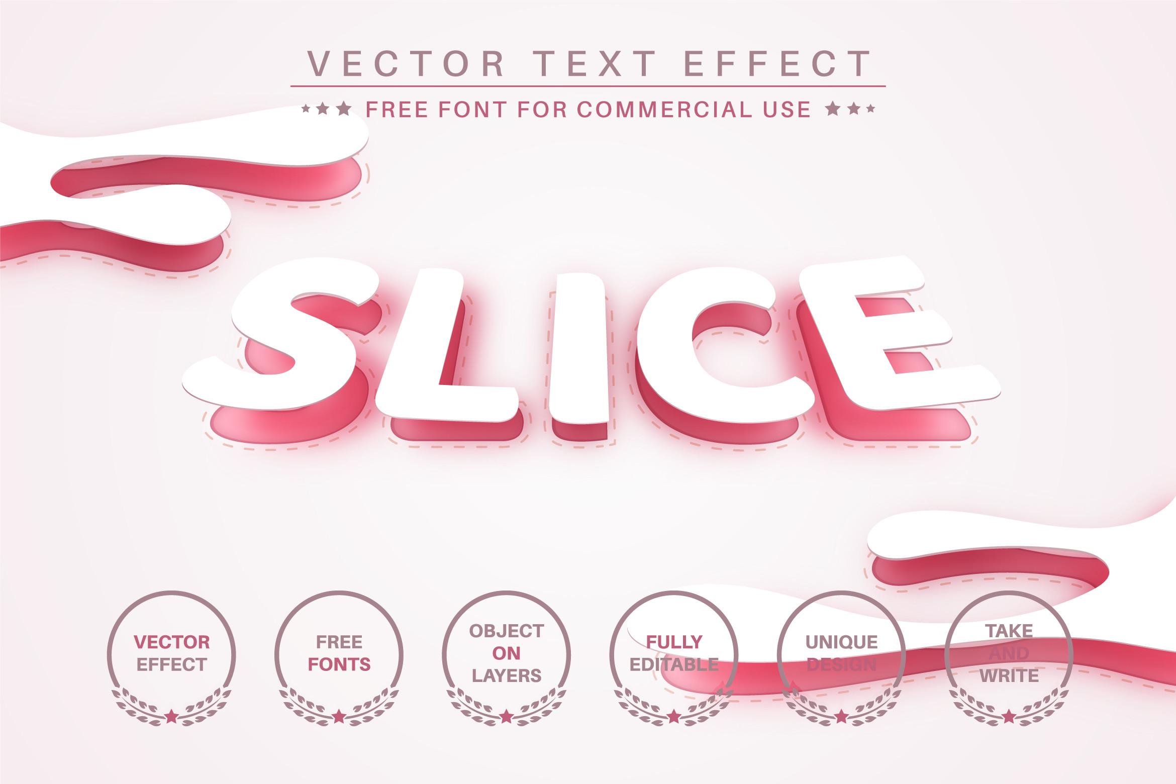 Slice Arc - Editable Text Effect