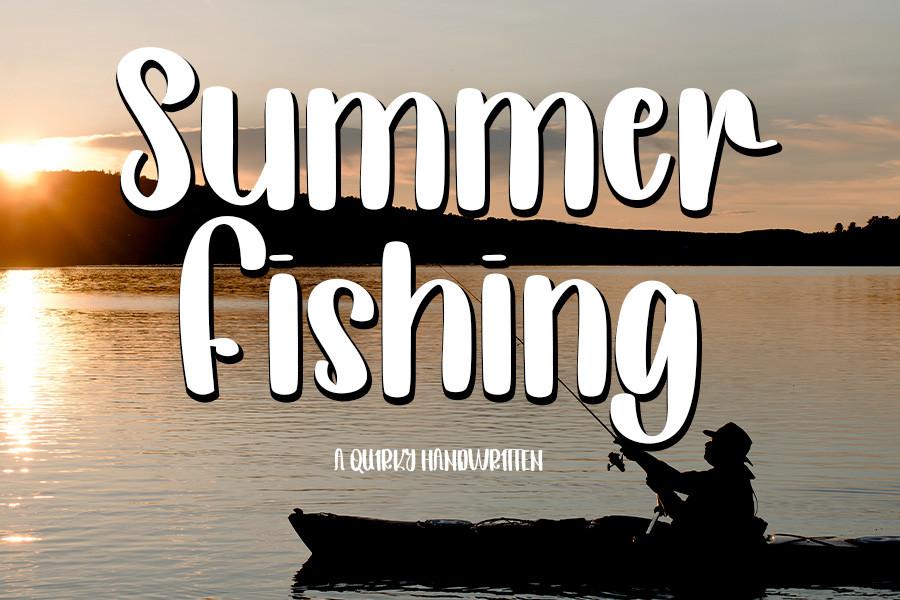 Summer Fishing Font