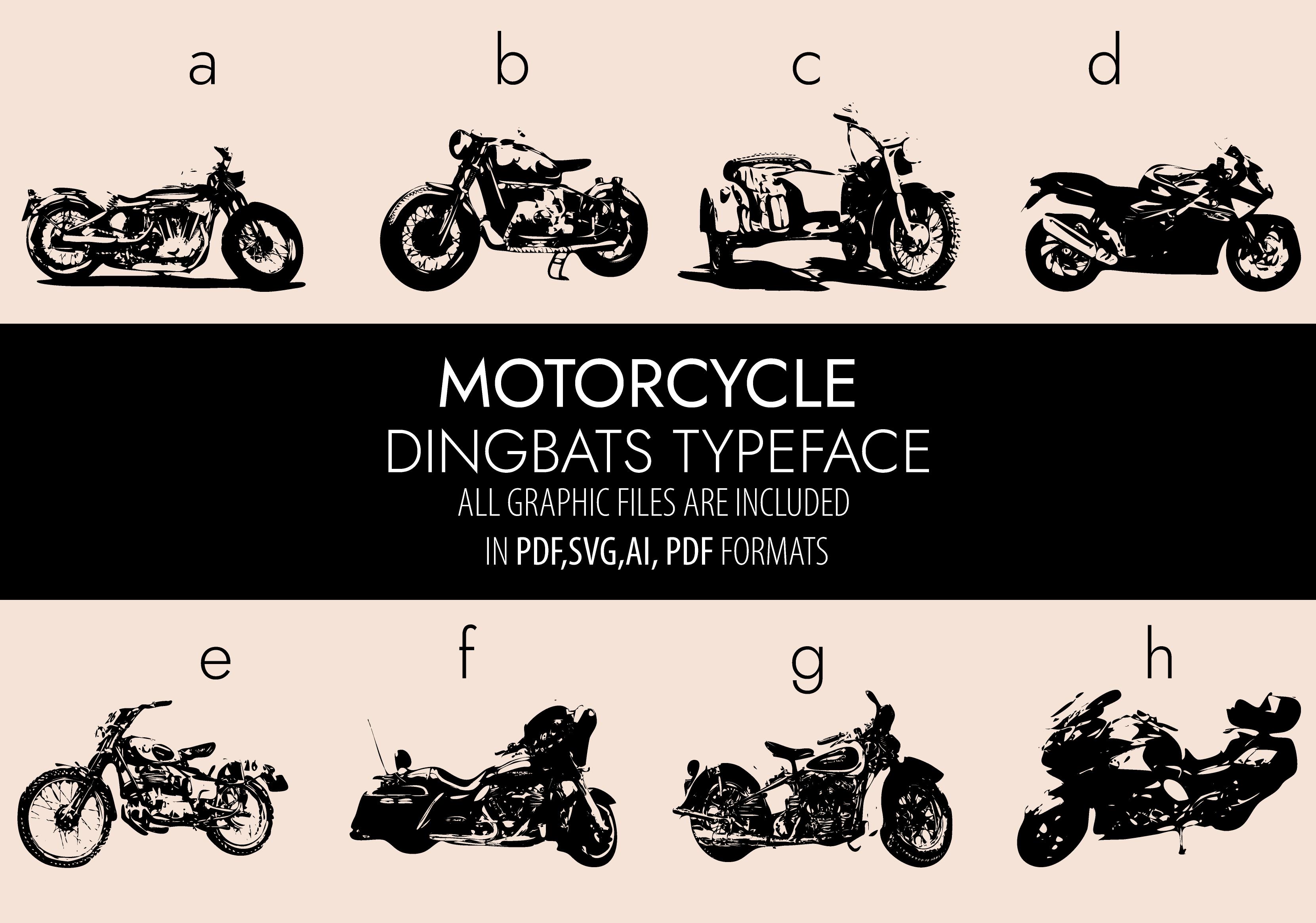 Motorcycles Font
