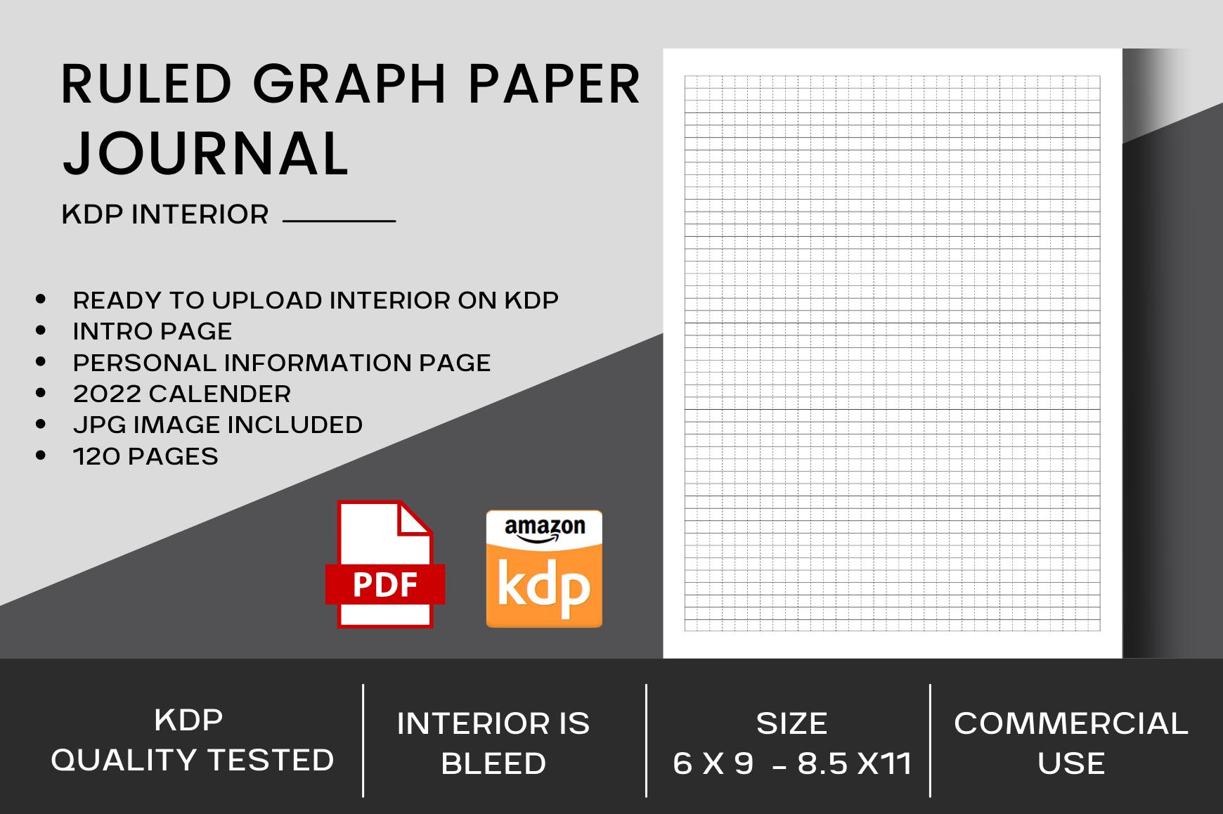 KDP Interior Ruled Graph Paper Book