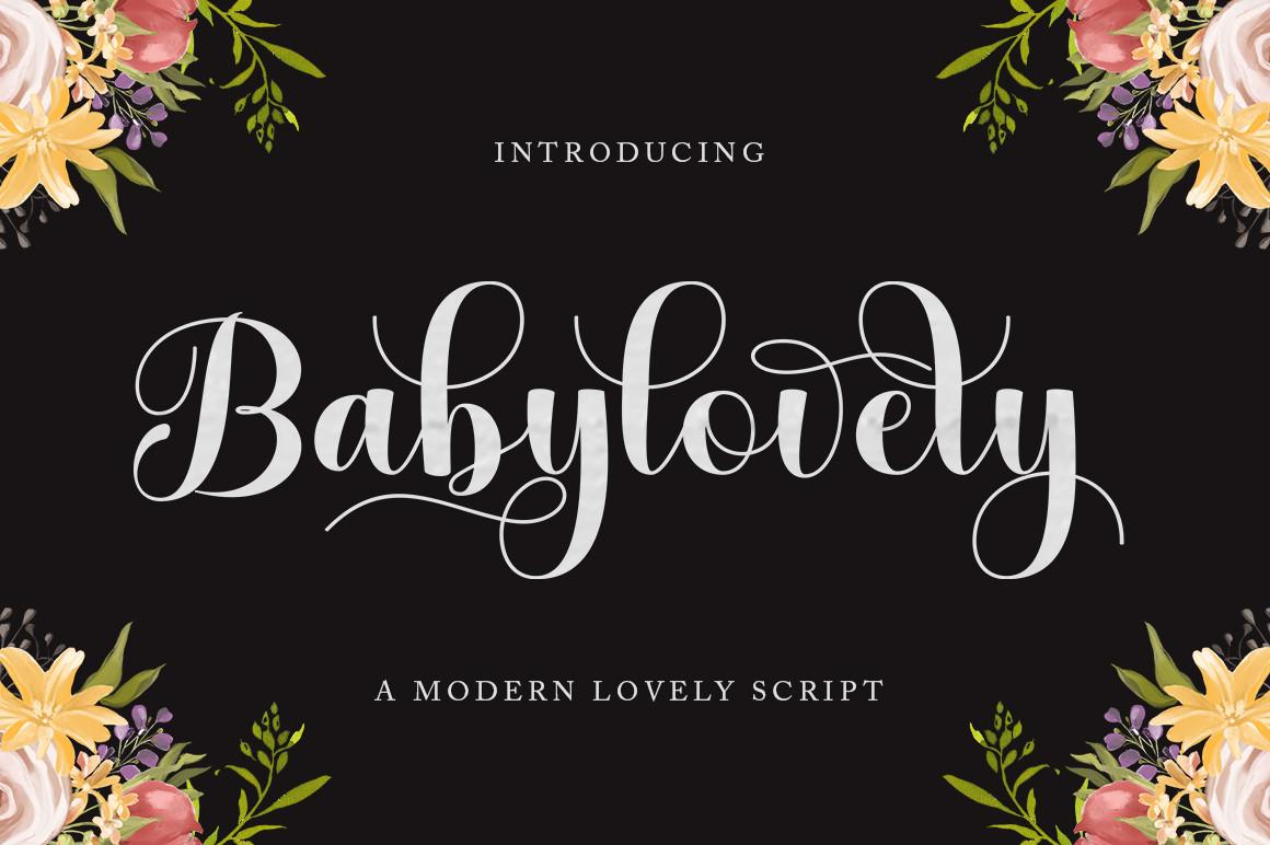 Baby Lovely Script Font