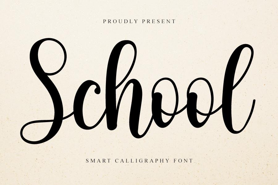 School Font