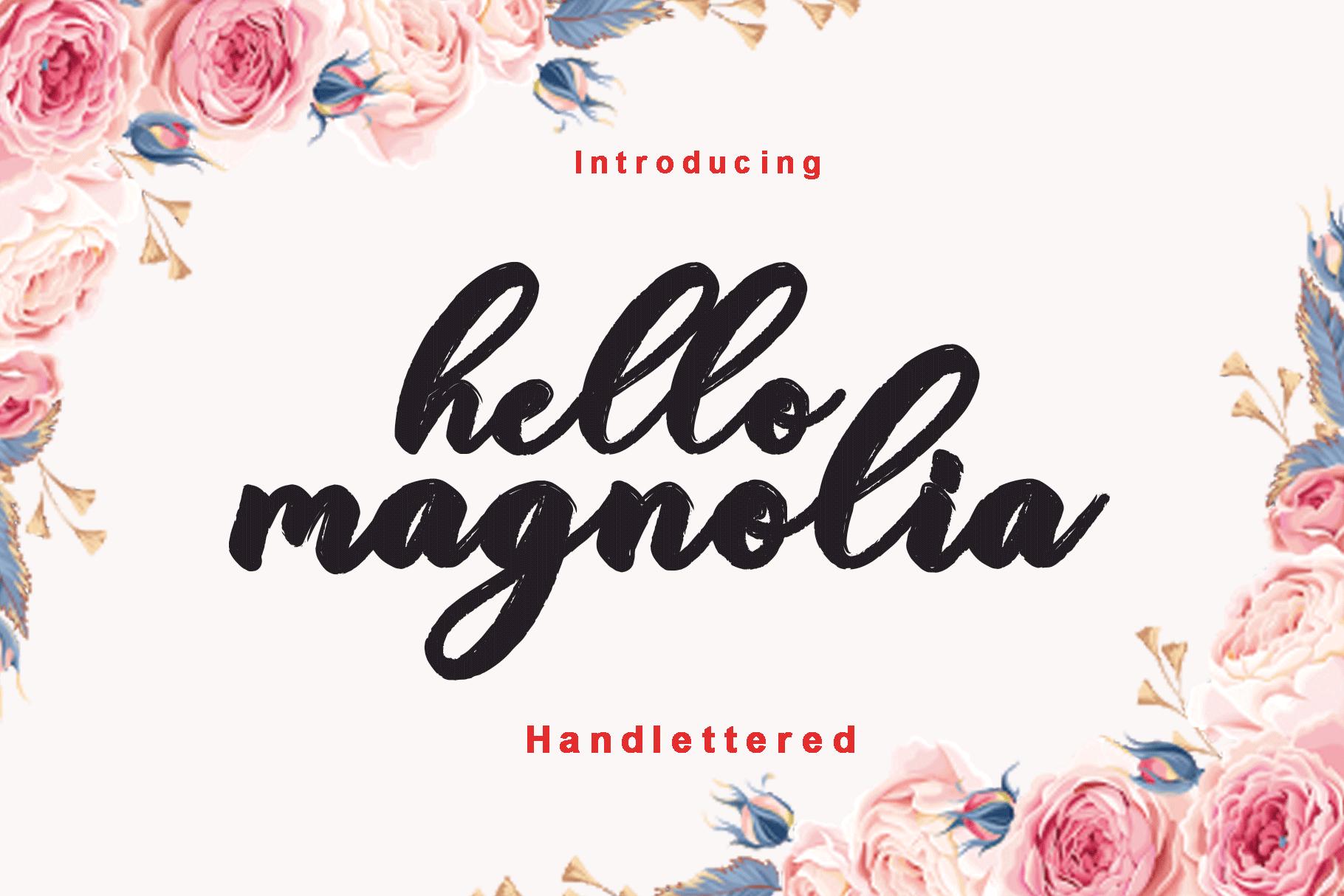 Hello Magnolia Font