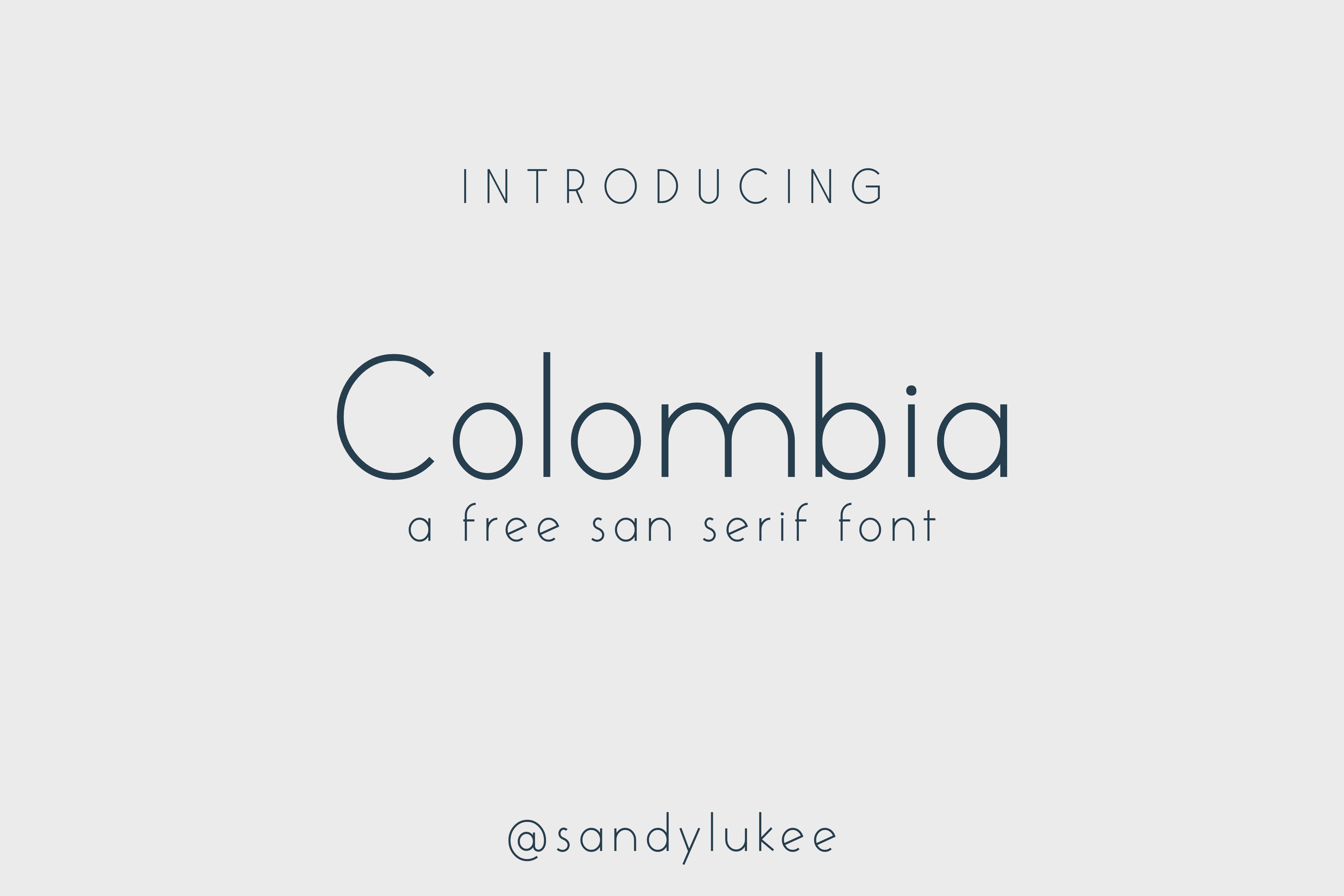Colombia Font