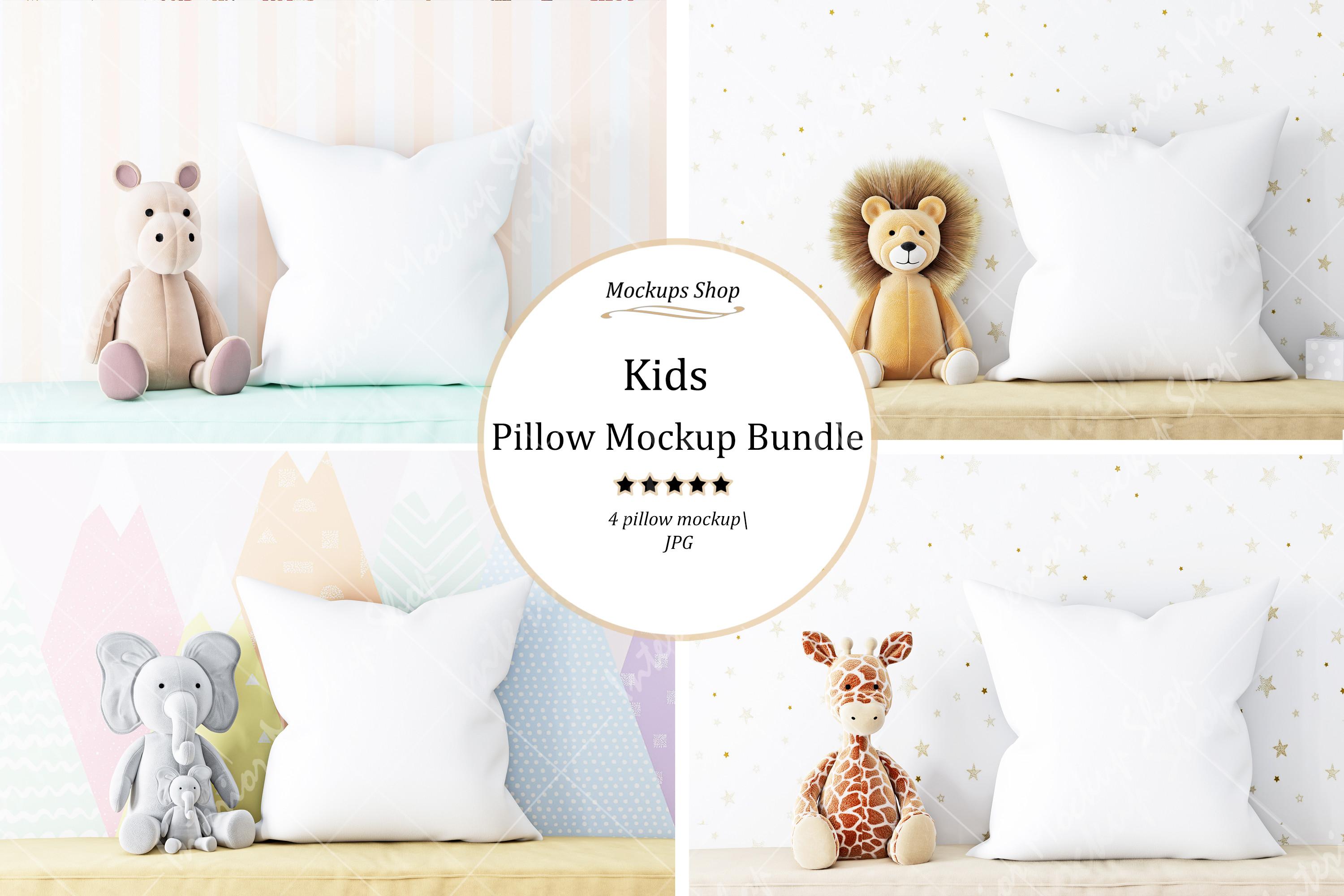 Pillow Mockup Kids Bundle