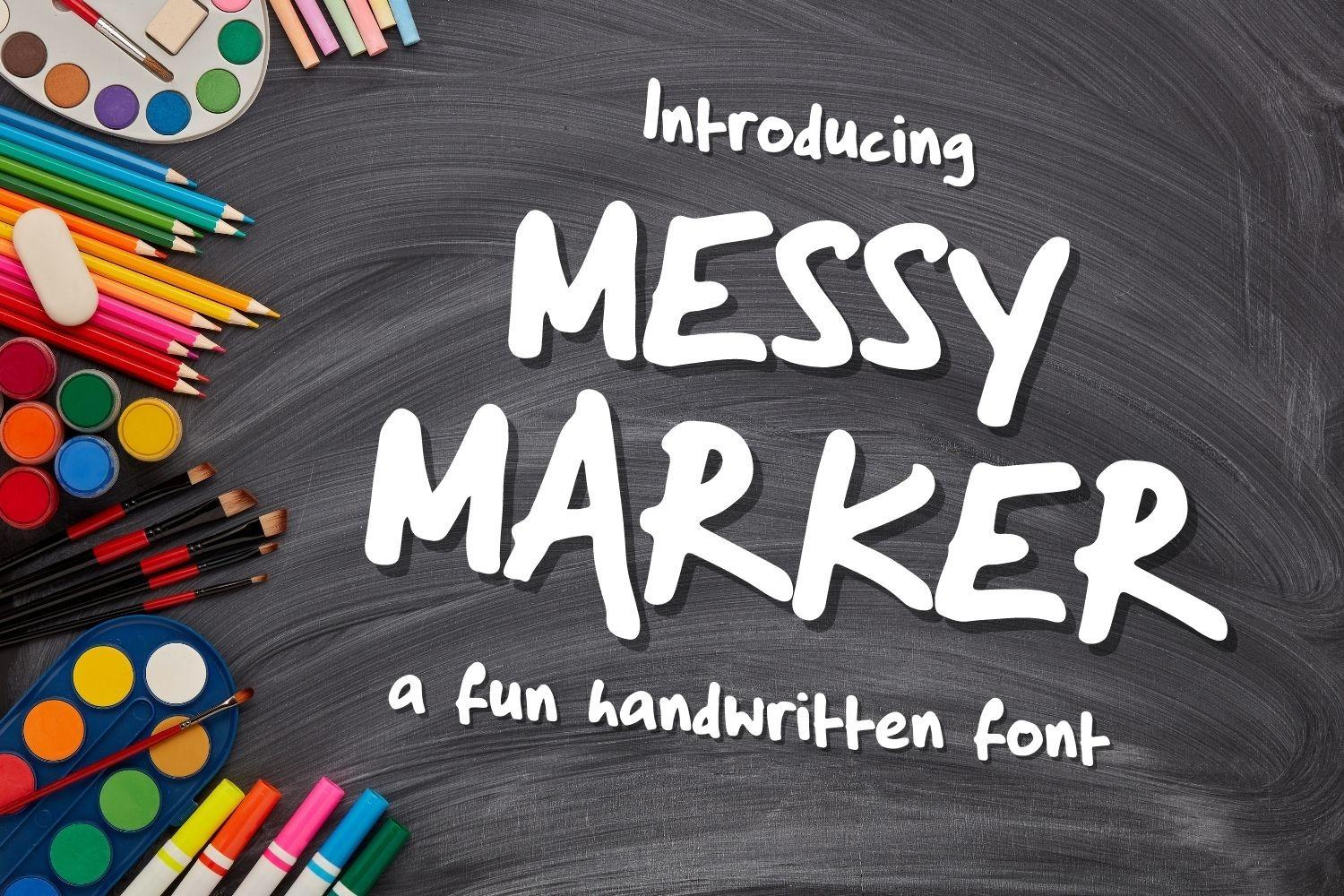 Messy Marker Font