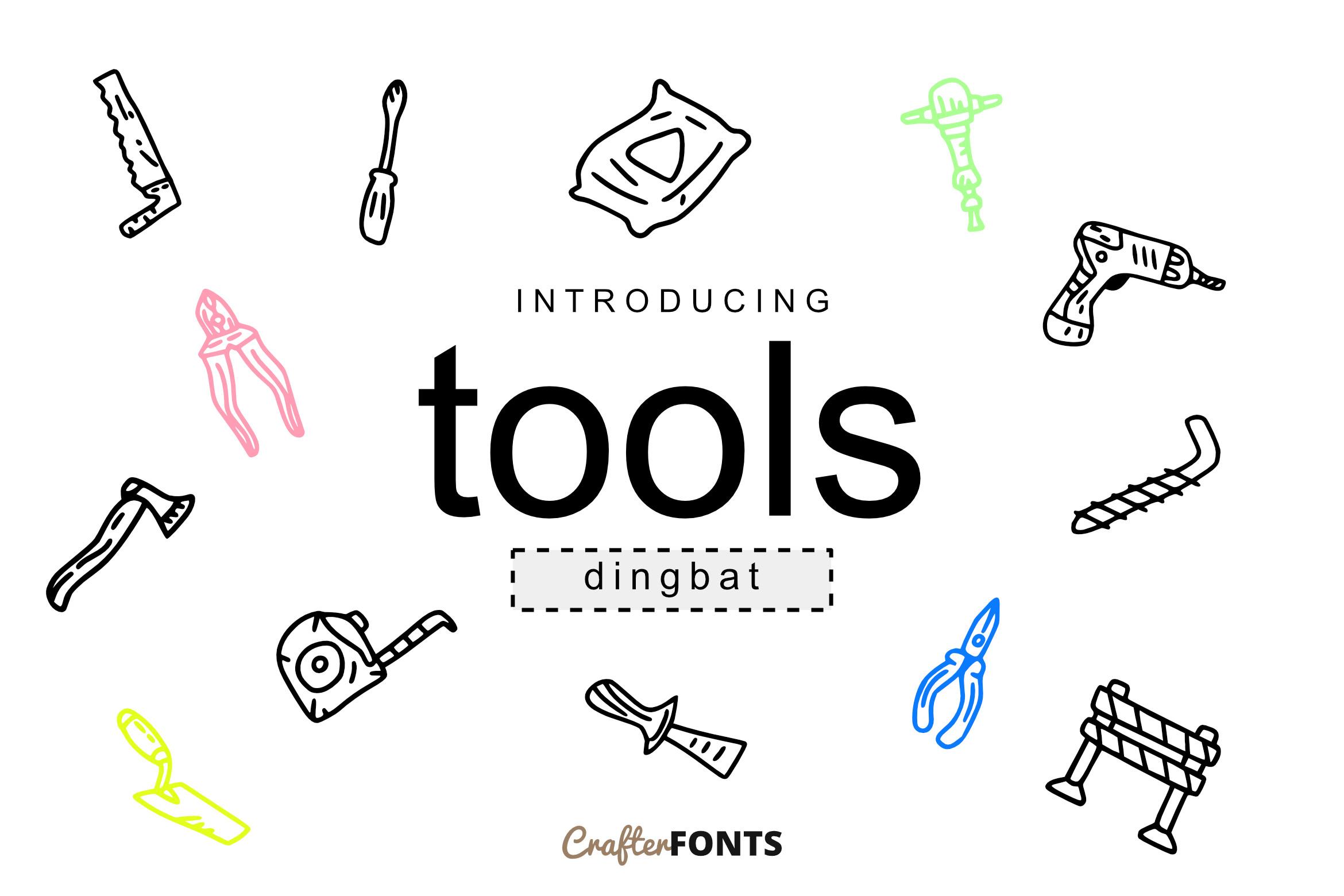 Tools Doodle Font