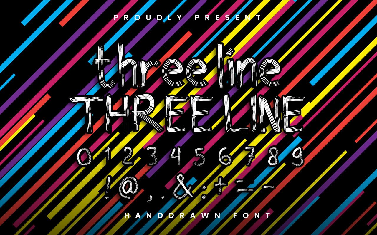 Three Line Font