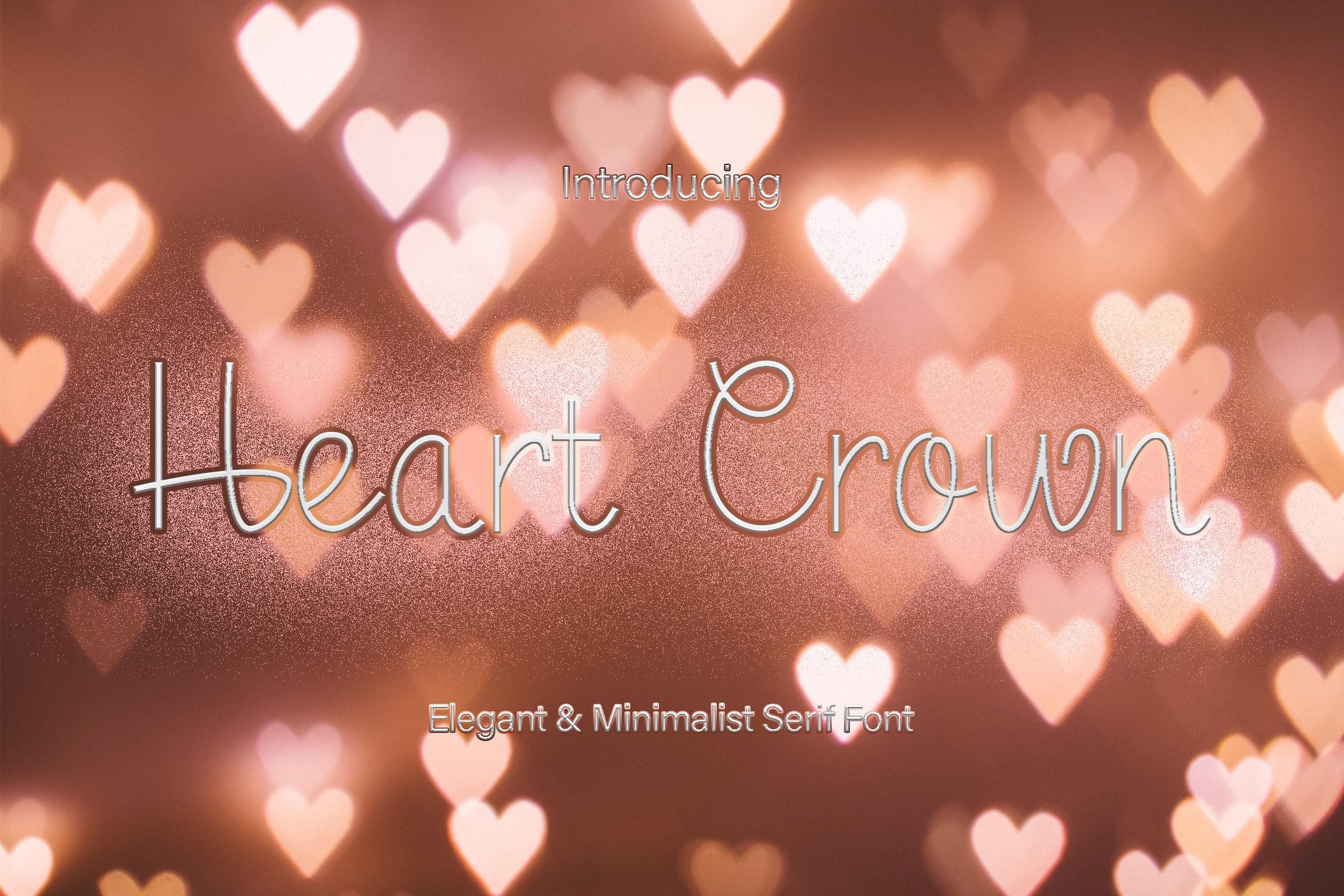 Heart Crown Font