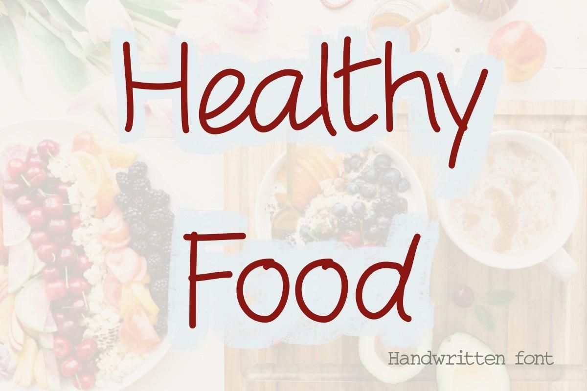 Healthy Food Font