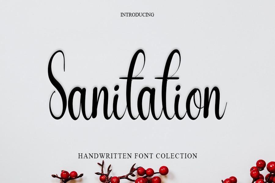 Sanitation Font