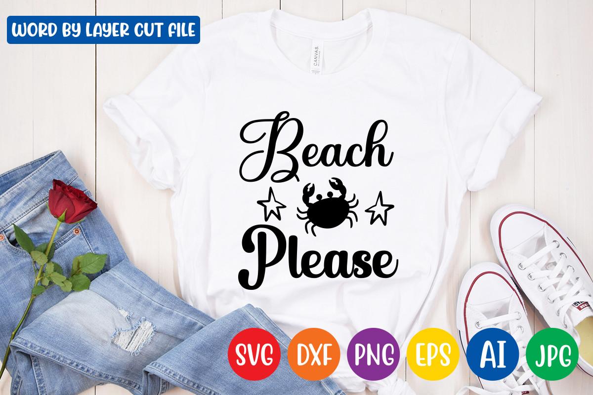 Beach Please Svg