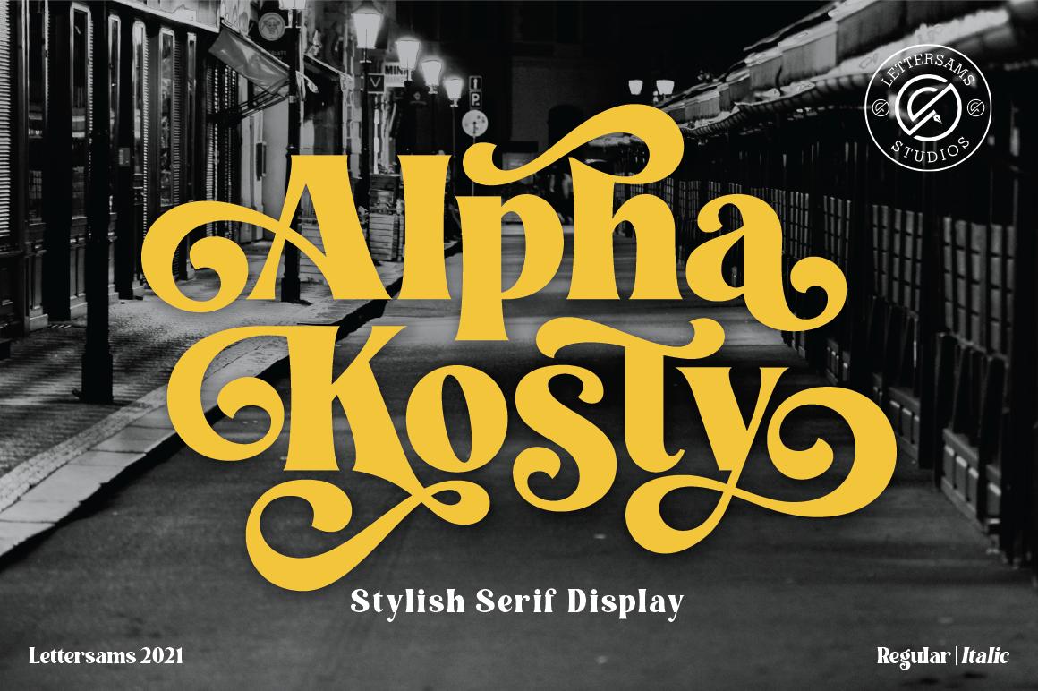 Alpha Kosty Font
