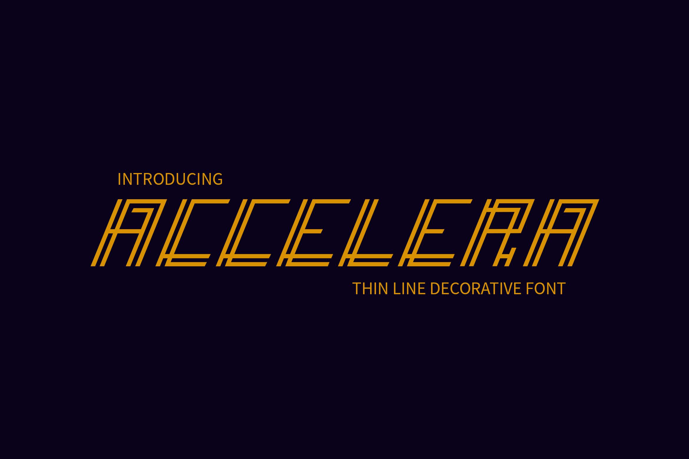 Accelera Font