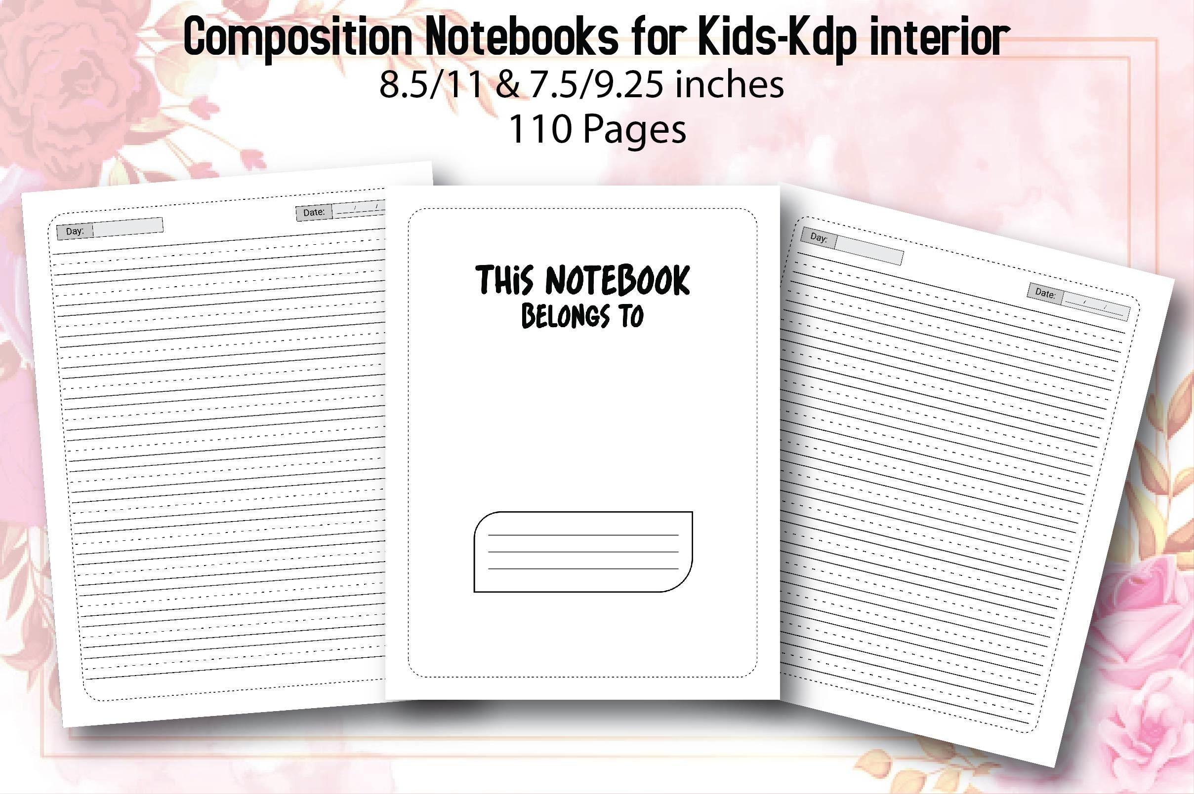 Composition Notebooks for Kids-Vol 2