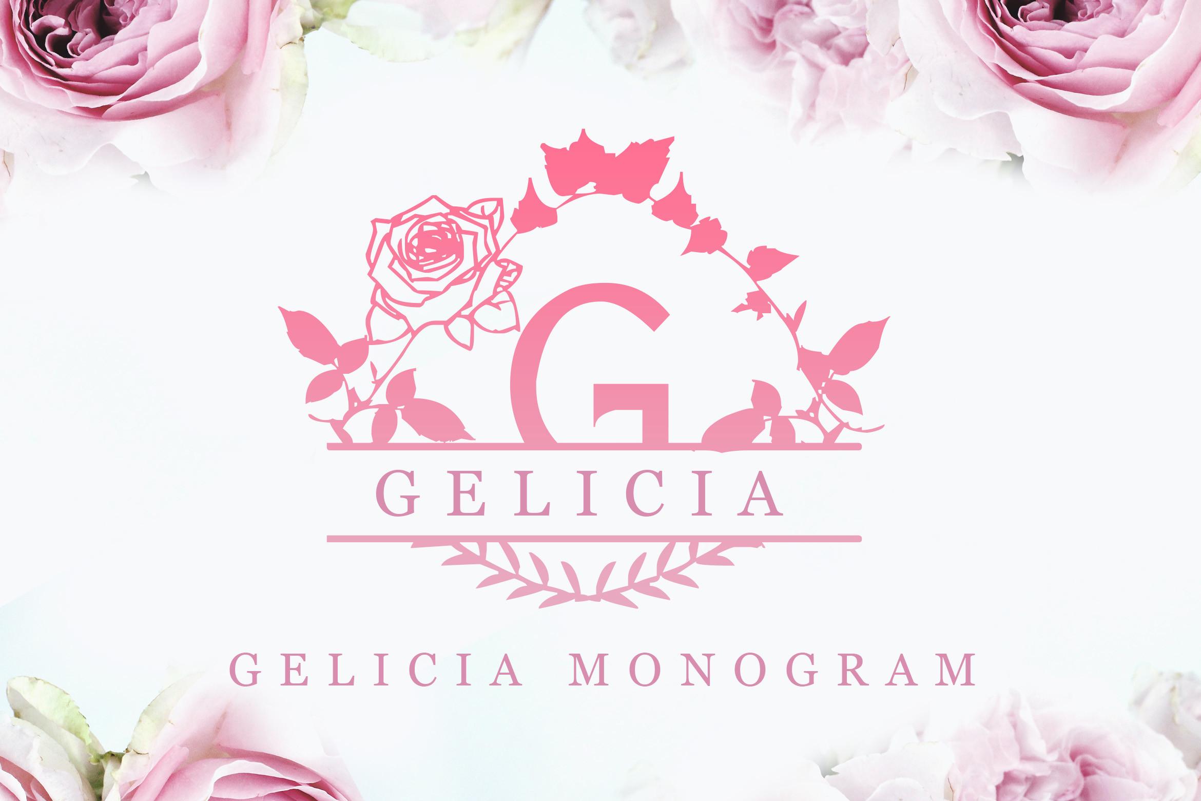 Gelicia Monogram Font